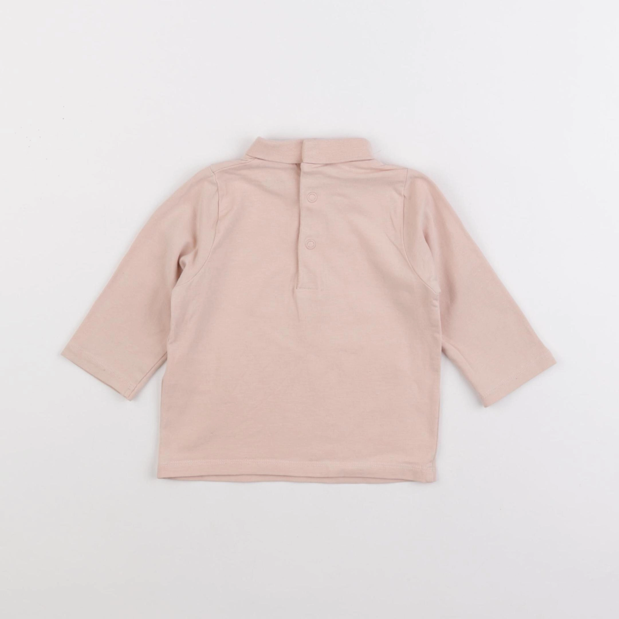 Vertbaudet - tee-shirt rose - 12 mois