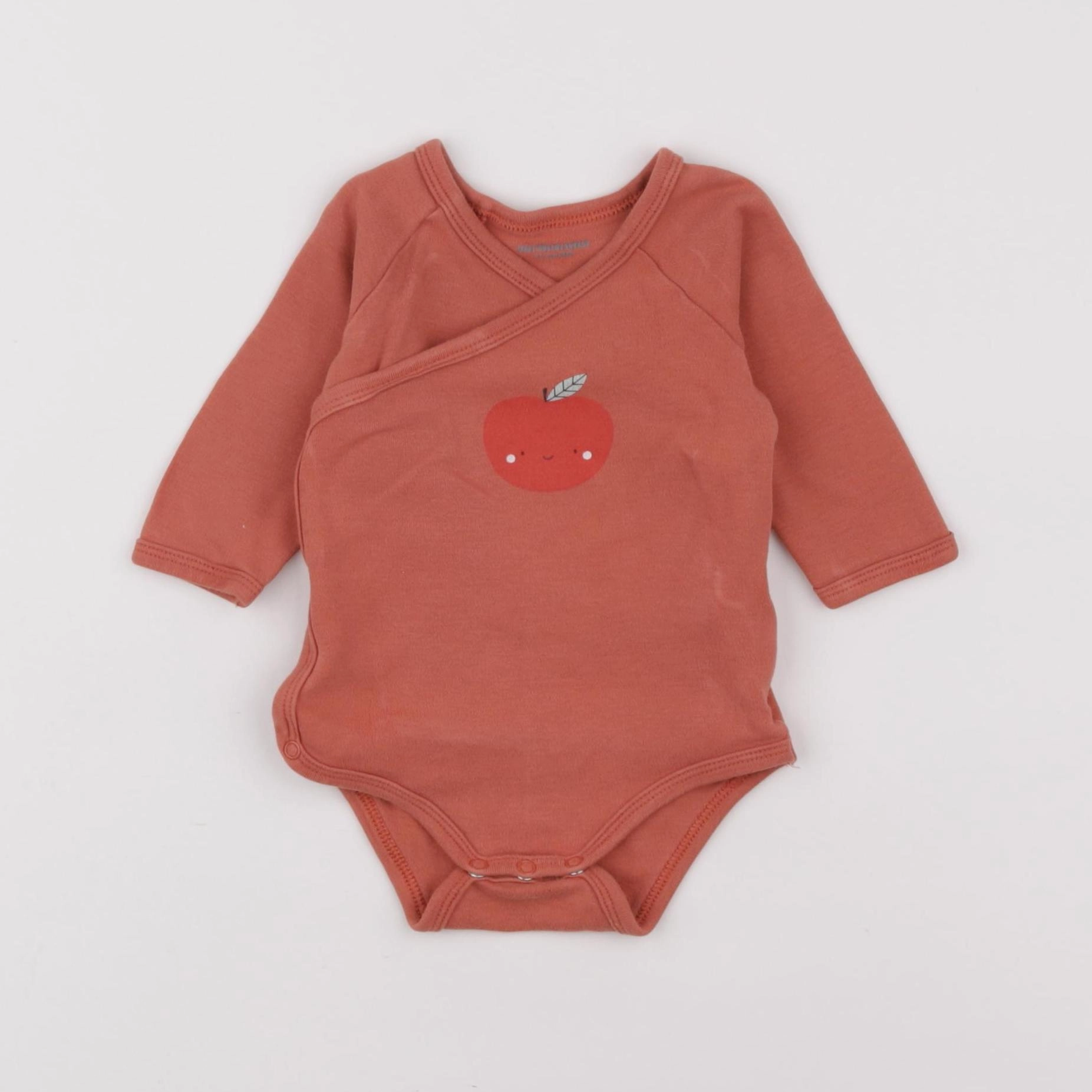 Vertbaudet - body rouge - 9 mois