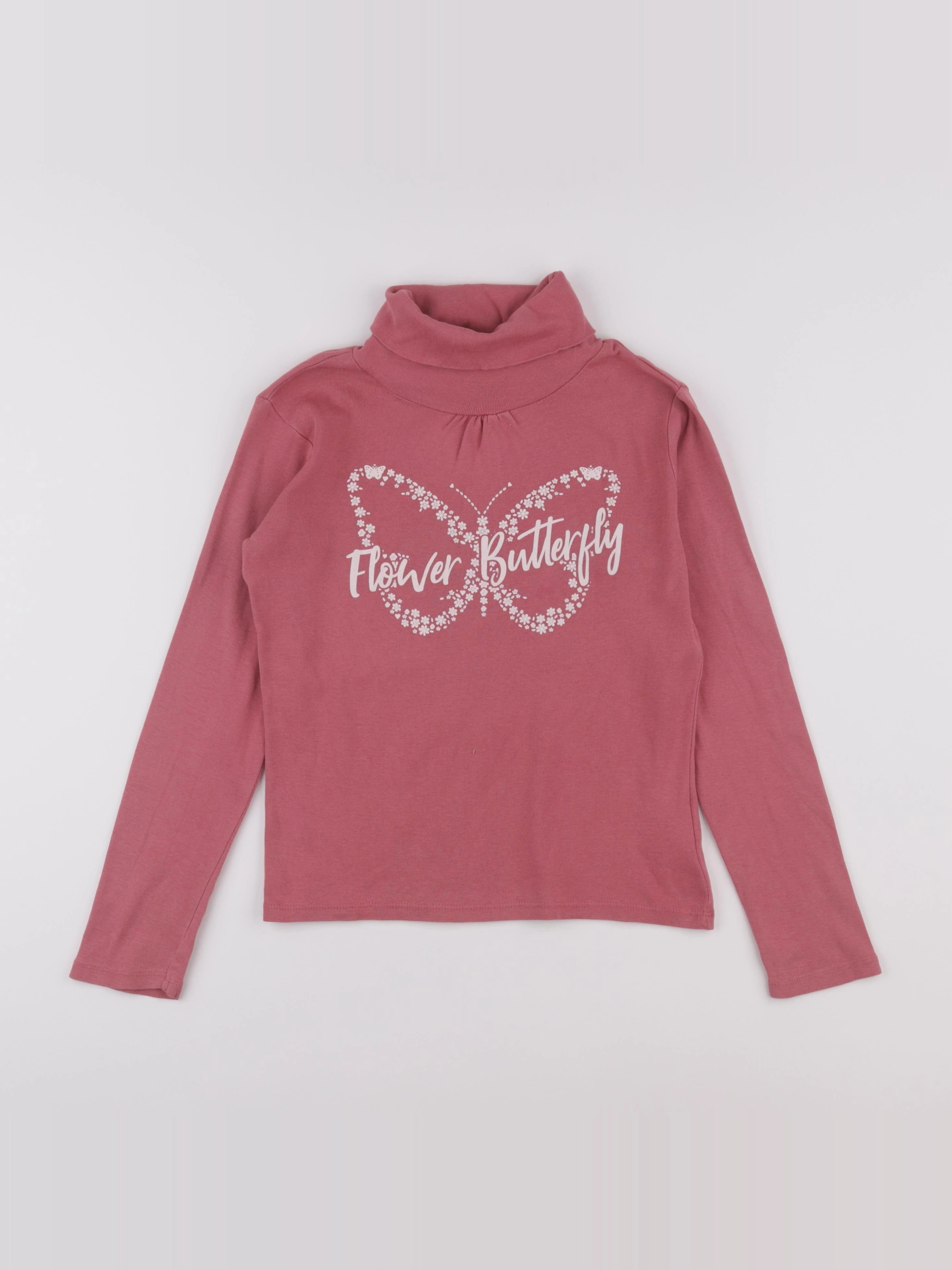 Vertbaudet - sous-pull rose - 10 ans