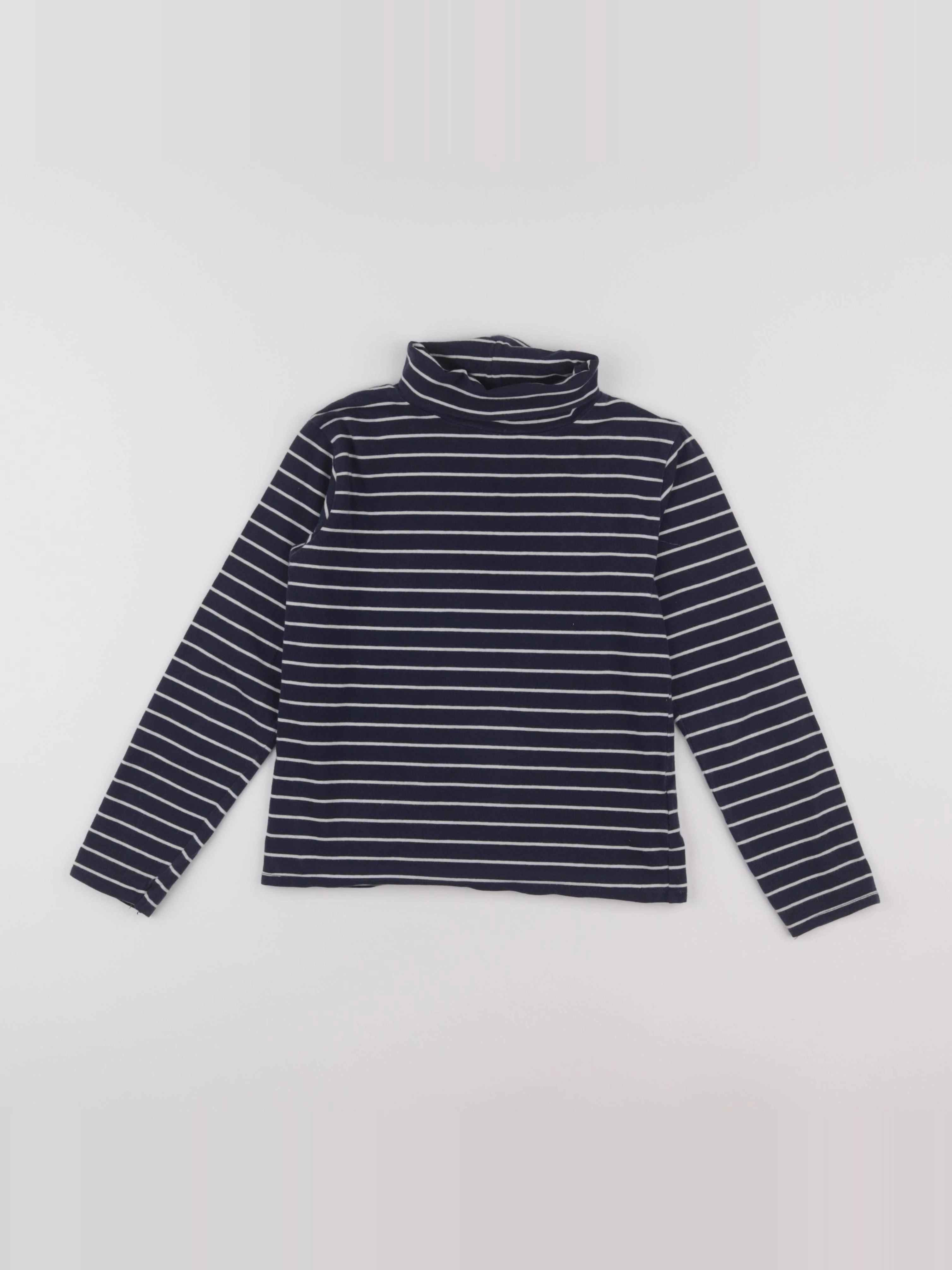 Vertbaudet - sous-pull bleu - 8 ans