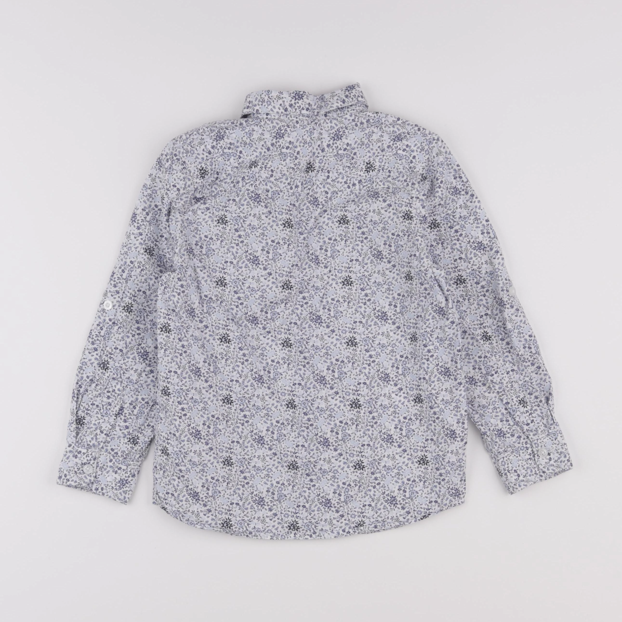 Vertbaudet - chemise blanc, bleu - 6 ans