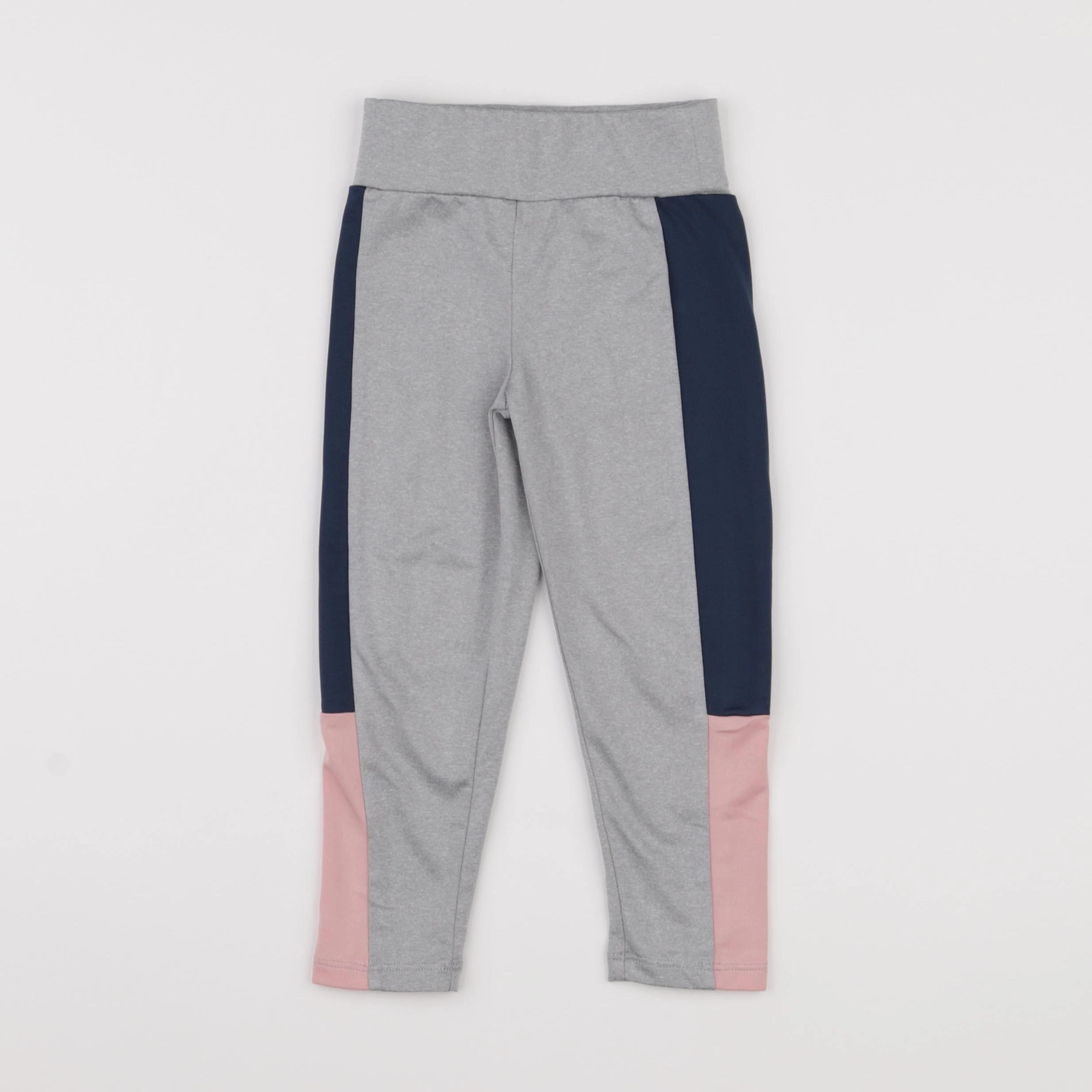Vertbaudet - legging bleu, gris - 3 ans