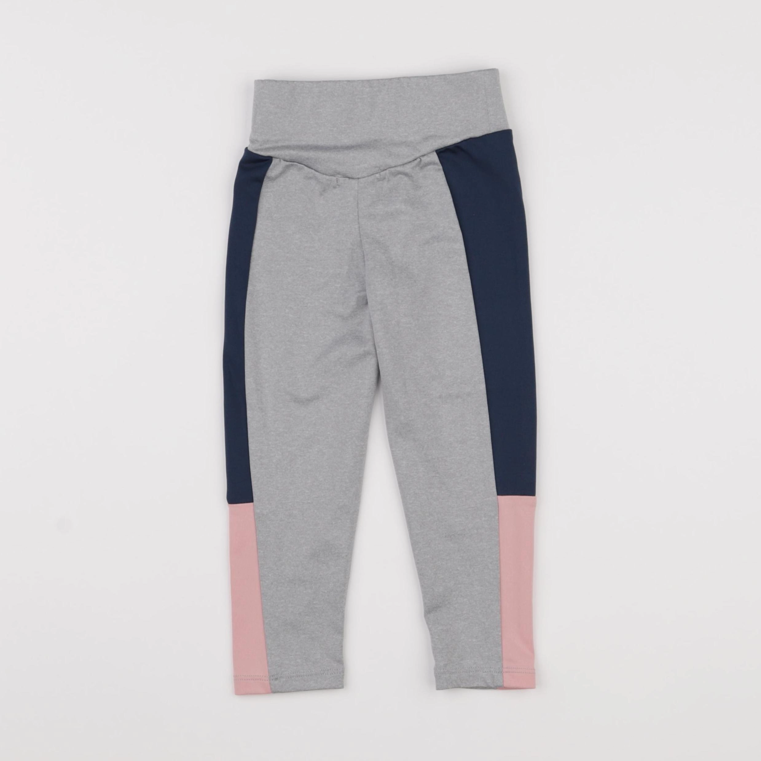 Vertbaudet - legging bleu, gris - 3 ans