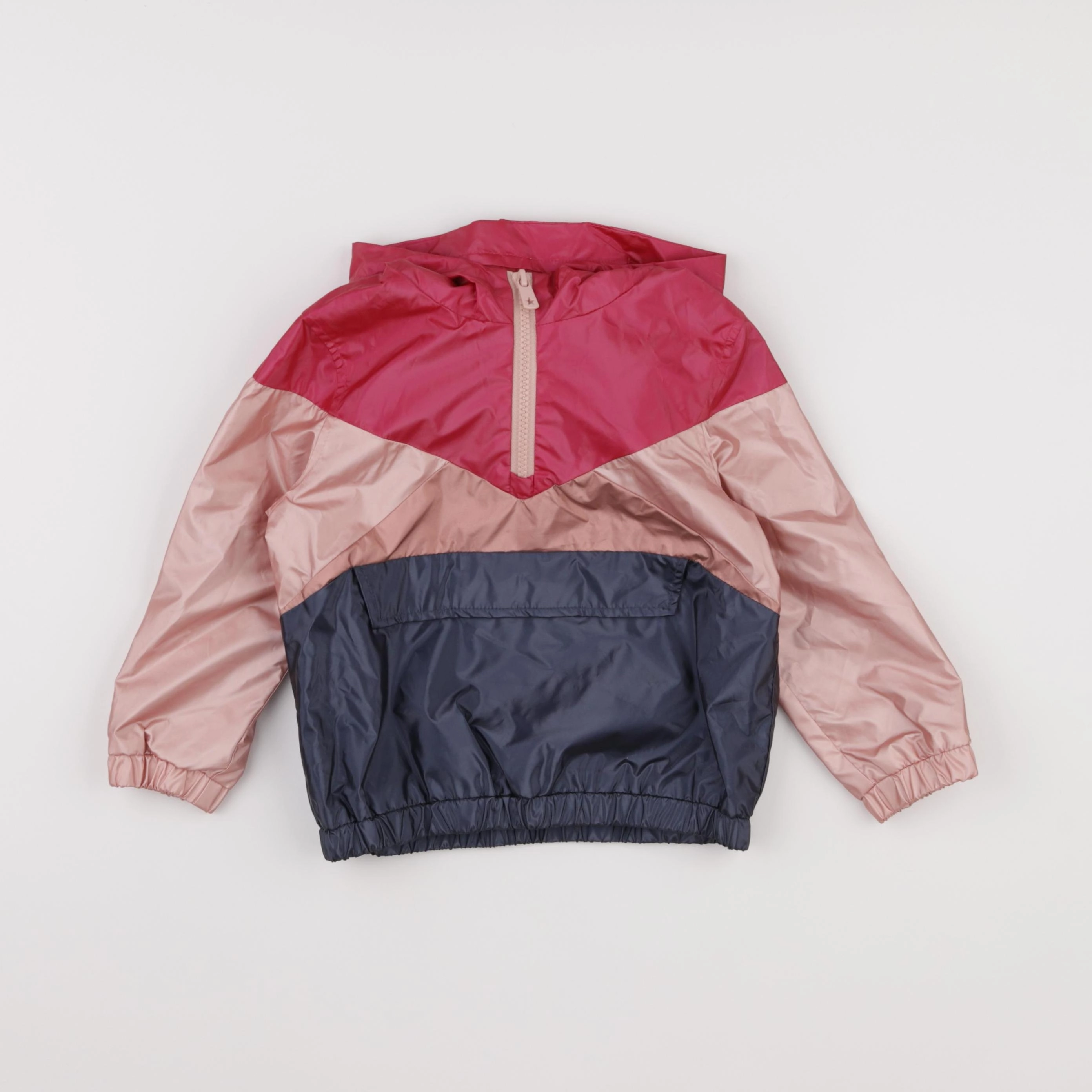 Vertbaudet - coupe-vent rose, bleu - 3 ans