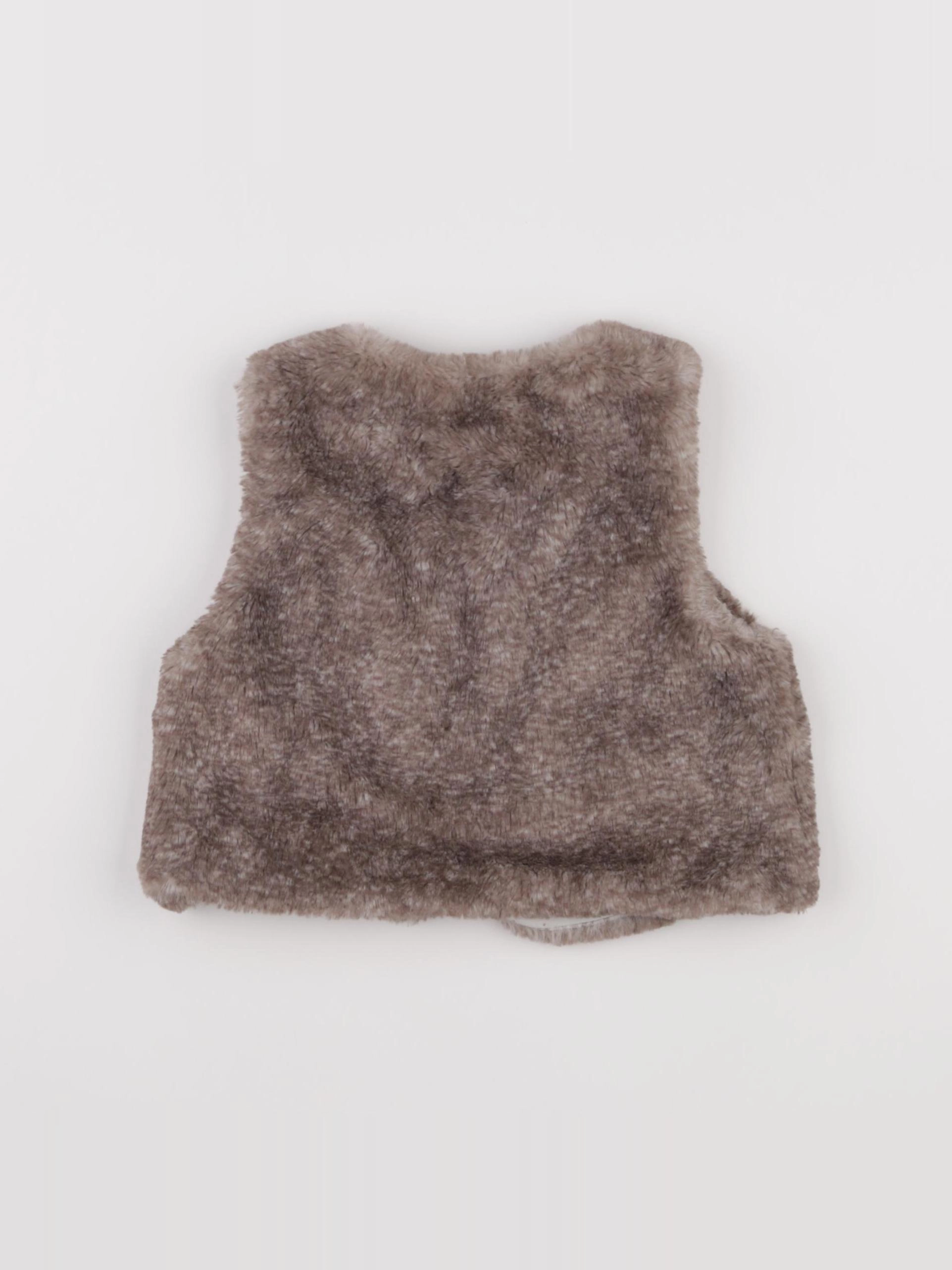 Vertbaudet - gilet marron - 36 mois
