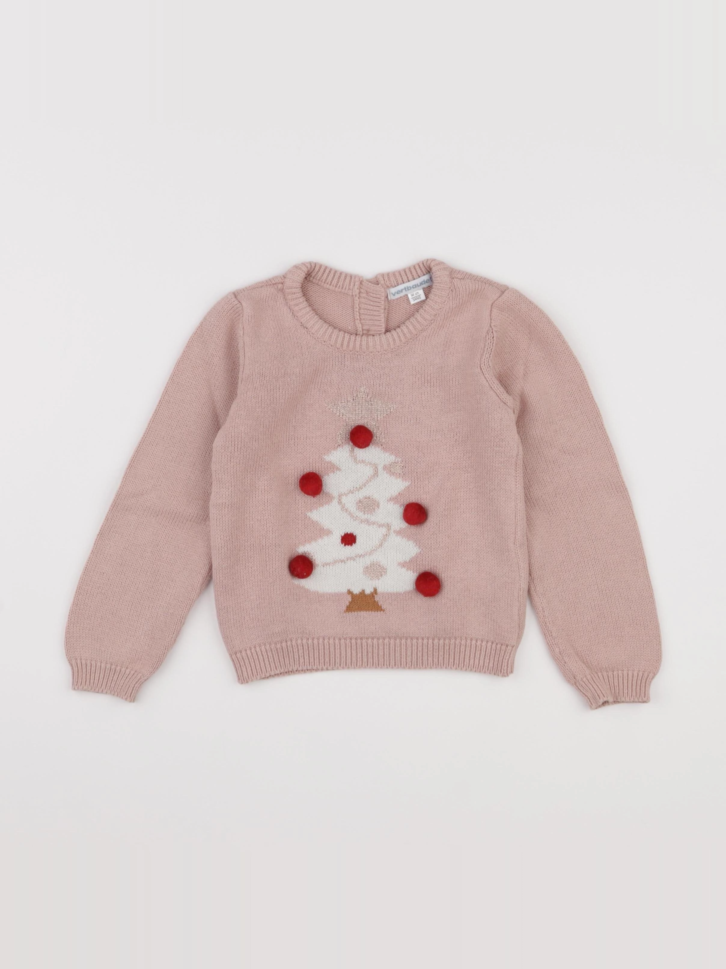 Vertbaudet - pull rose - 3 ans