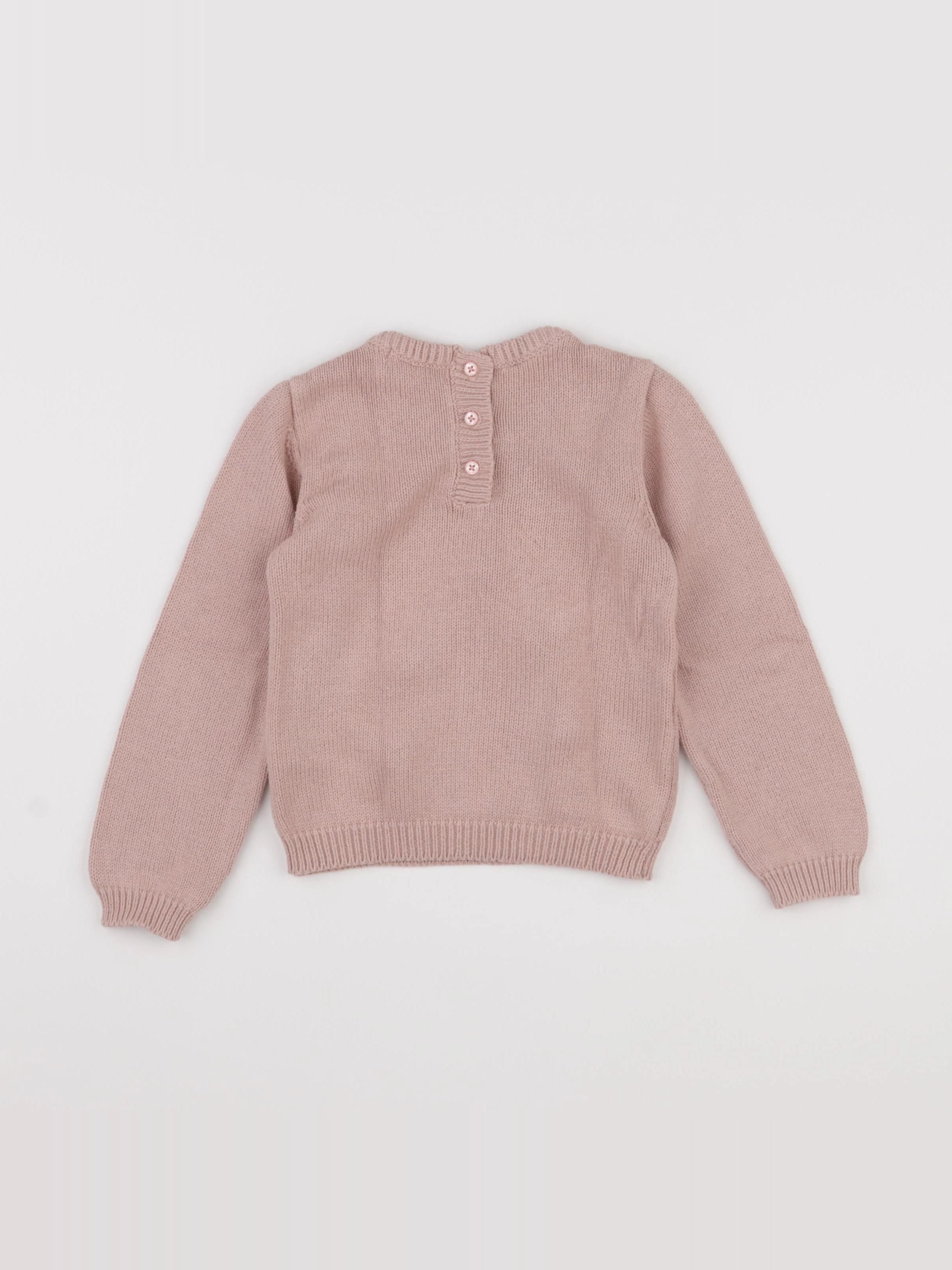 Vertbaudet - pull rose - 3 ans