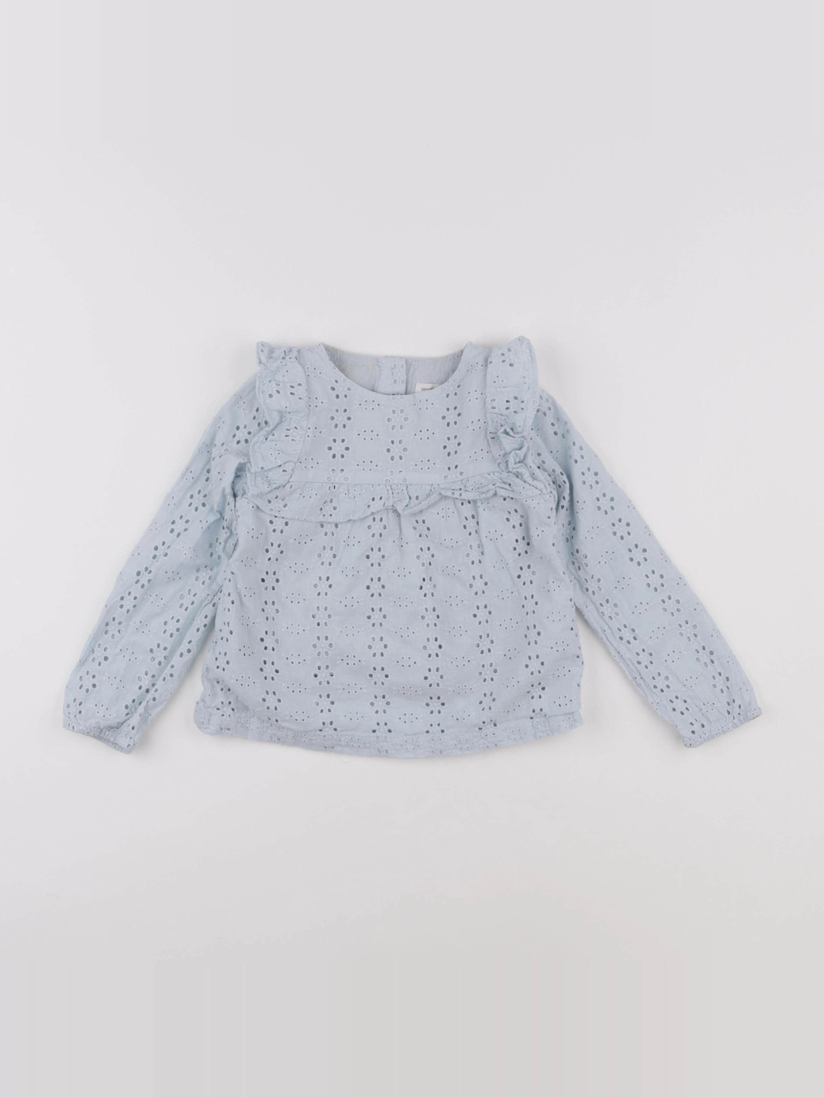 Vertbaudet - blouse bleu - 4 ans