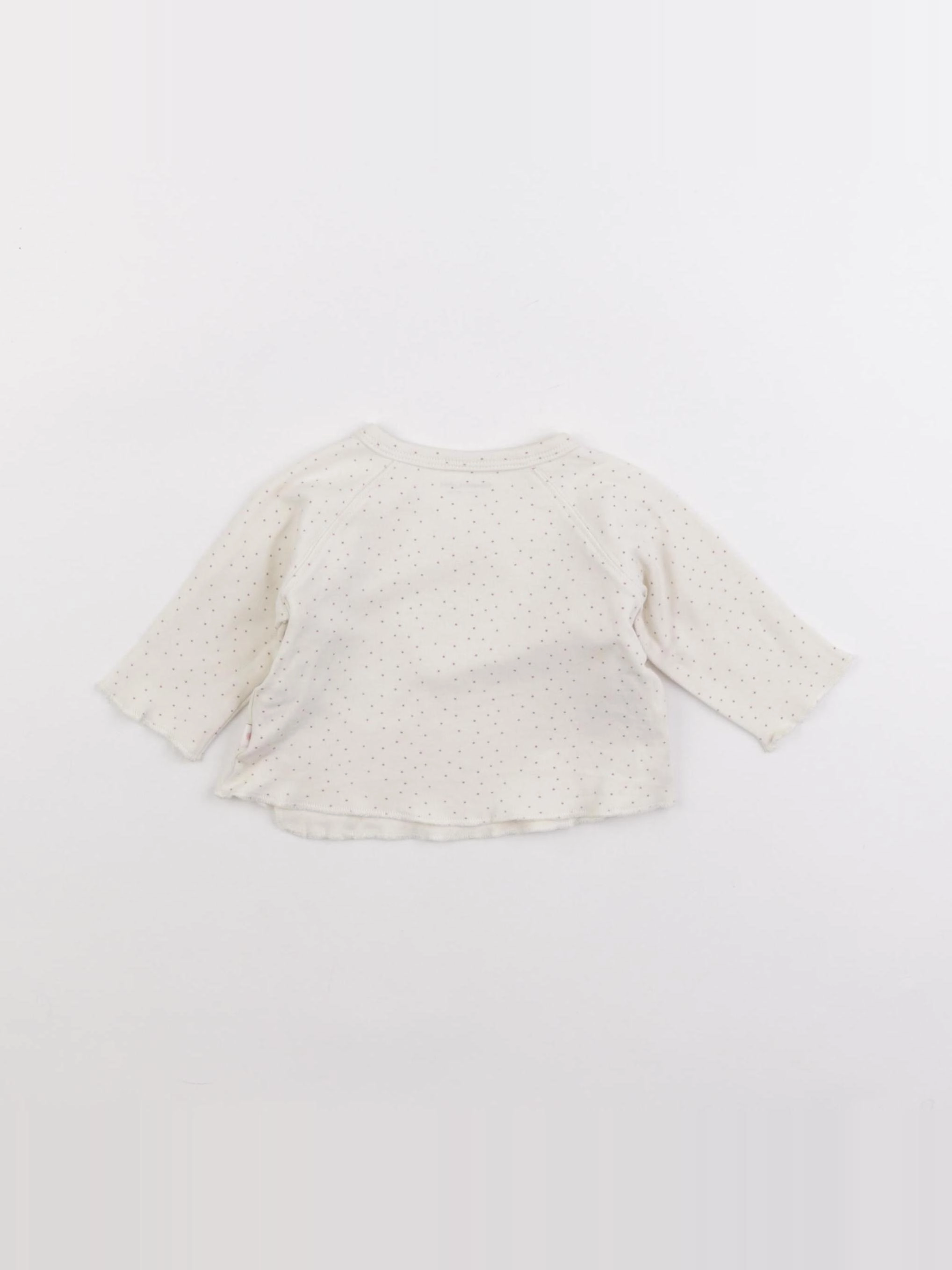 Vertbaudet - tee-shirt beige - 3 mois