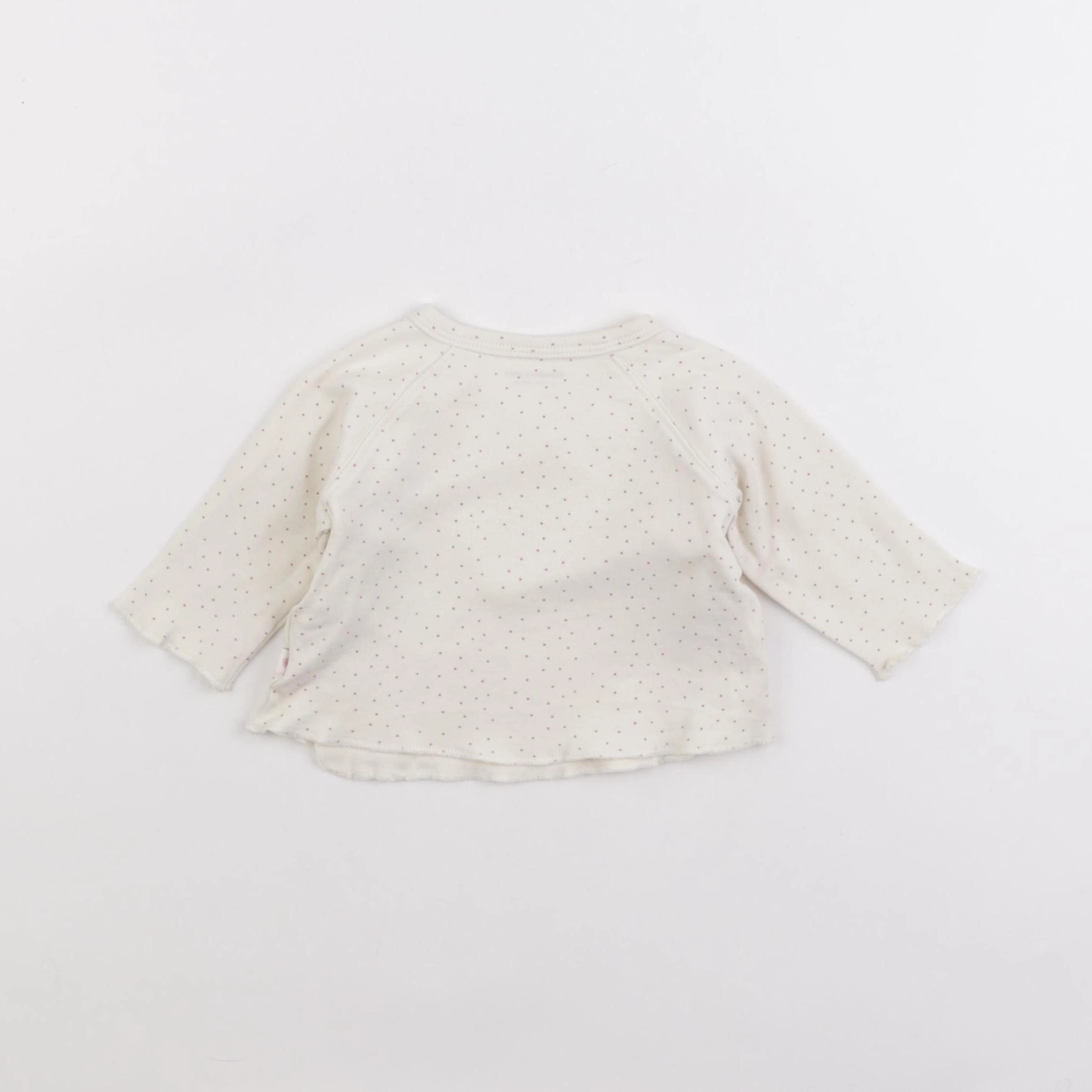 Vertbaudet - tee-shirt beige - 3 mois