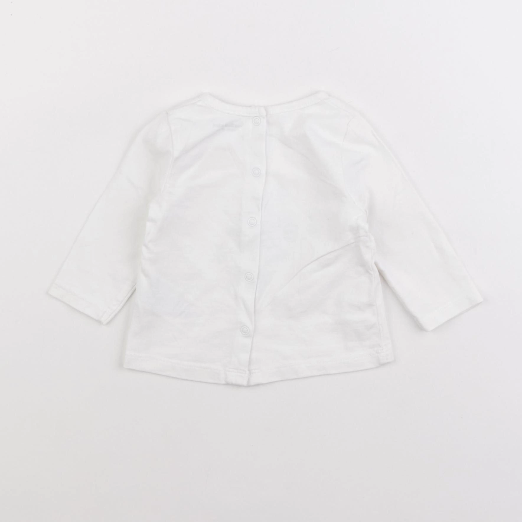 Vertbaudet - tee-shirt blanc - 3 mois