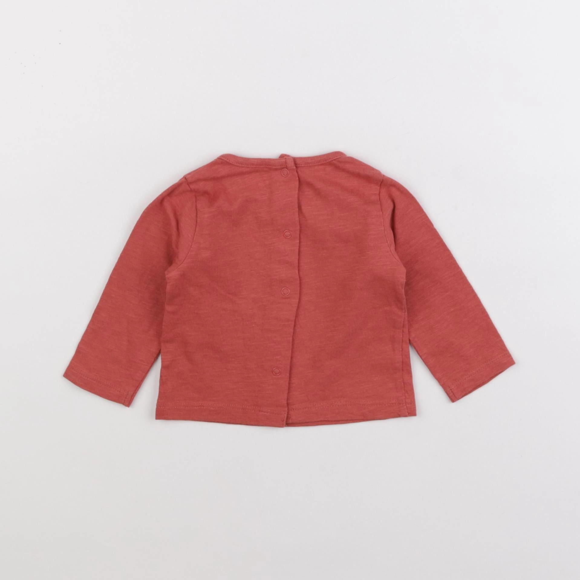 Vertbaudet - tee-shirt rouge - 3 mois