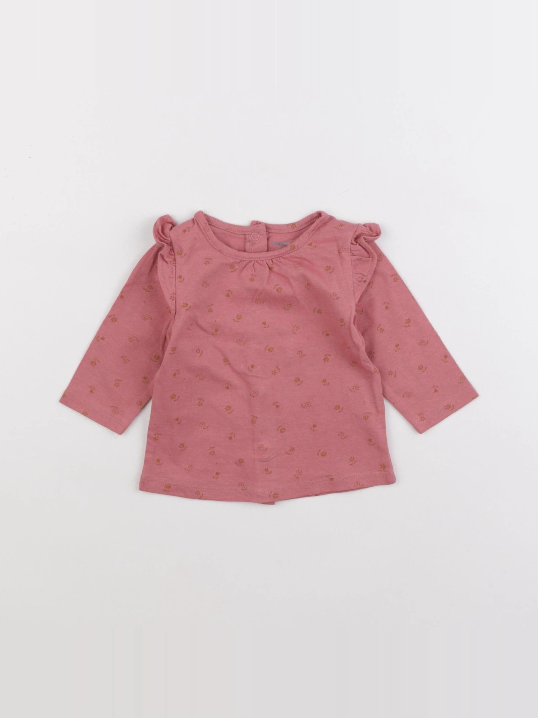 Vertbaudet - tee-shirt rose - 3 mois