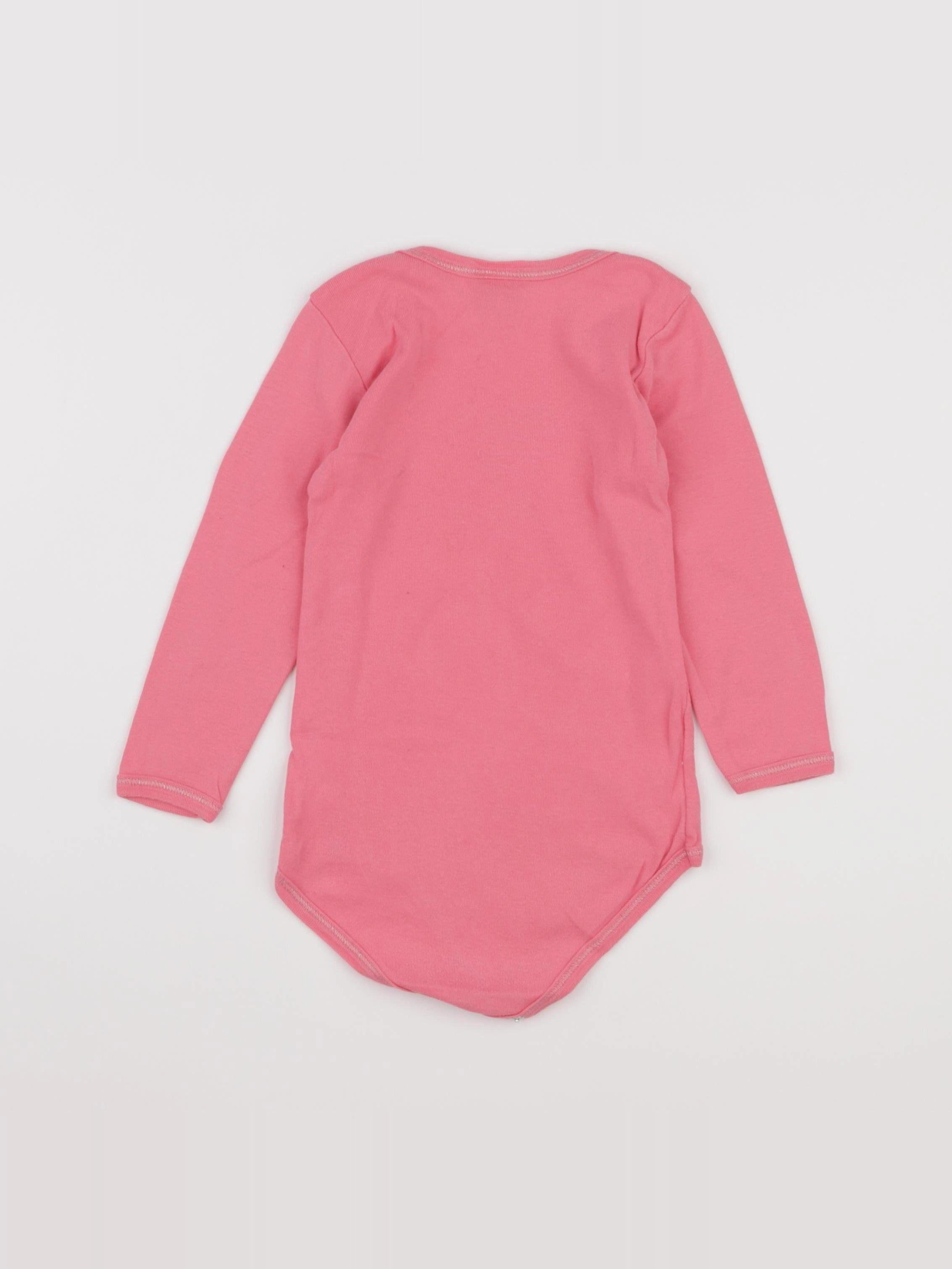 Petit Bateau - body rose - 36 mois