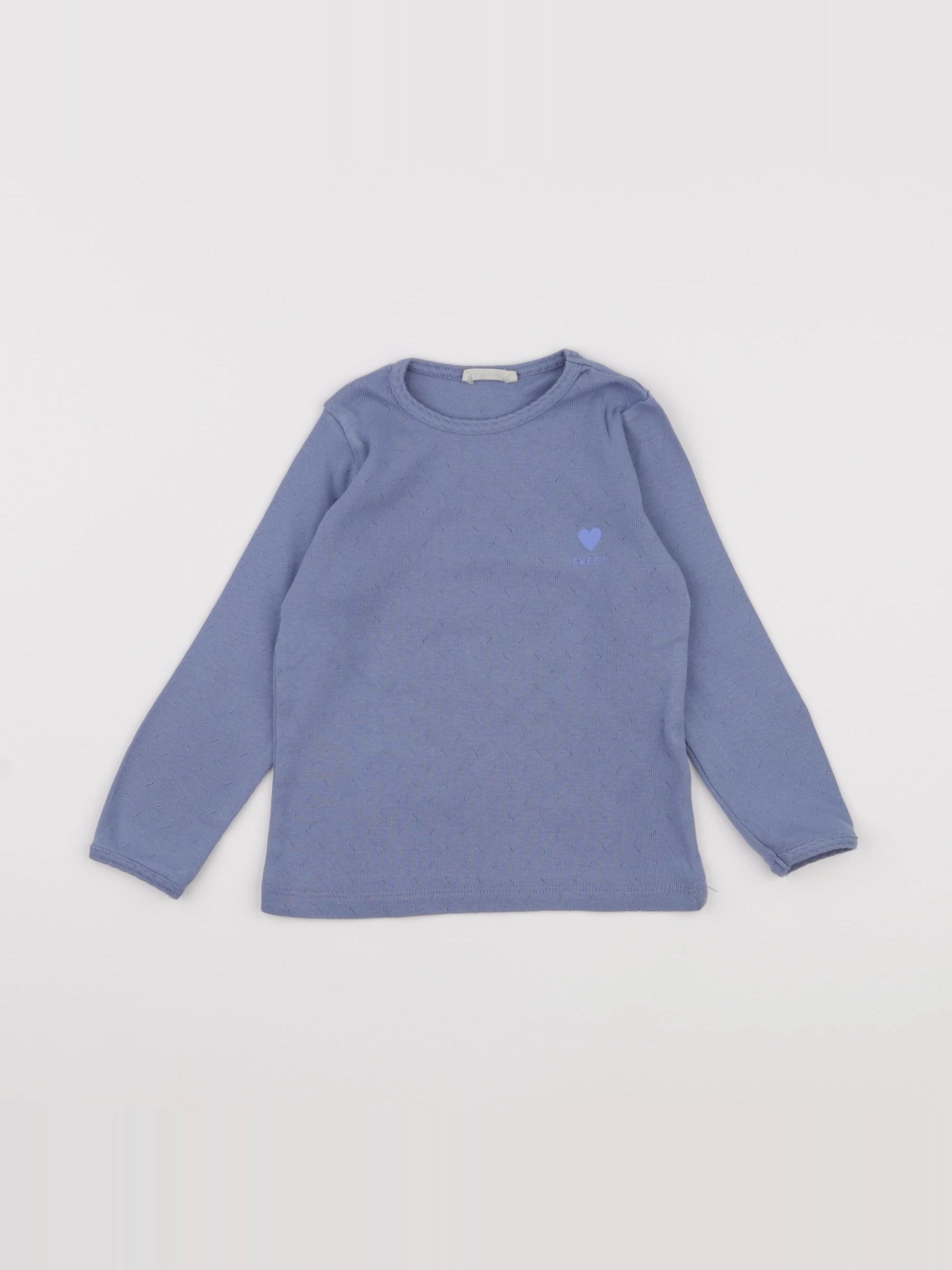 Little Cigogne - maillot de corps bleu - 3 ans