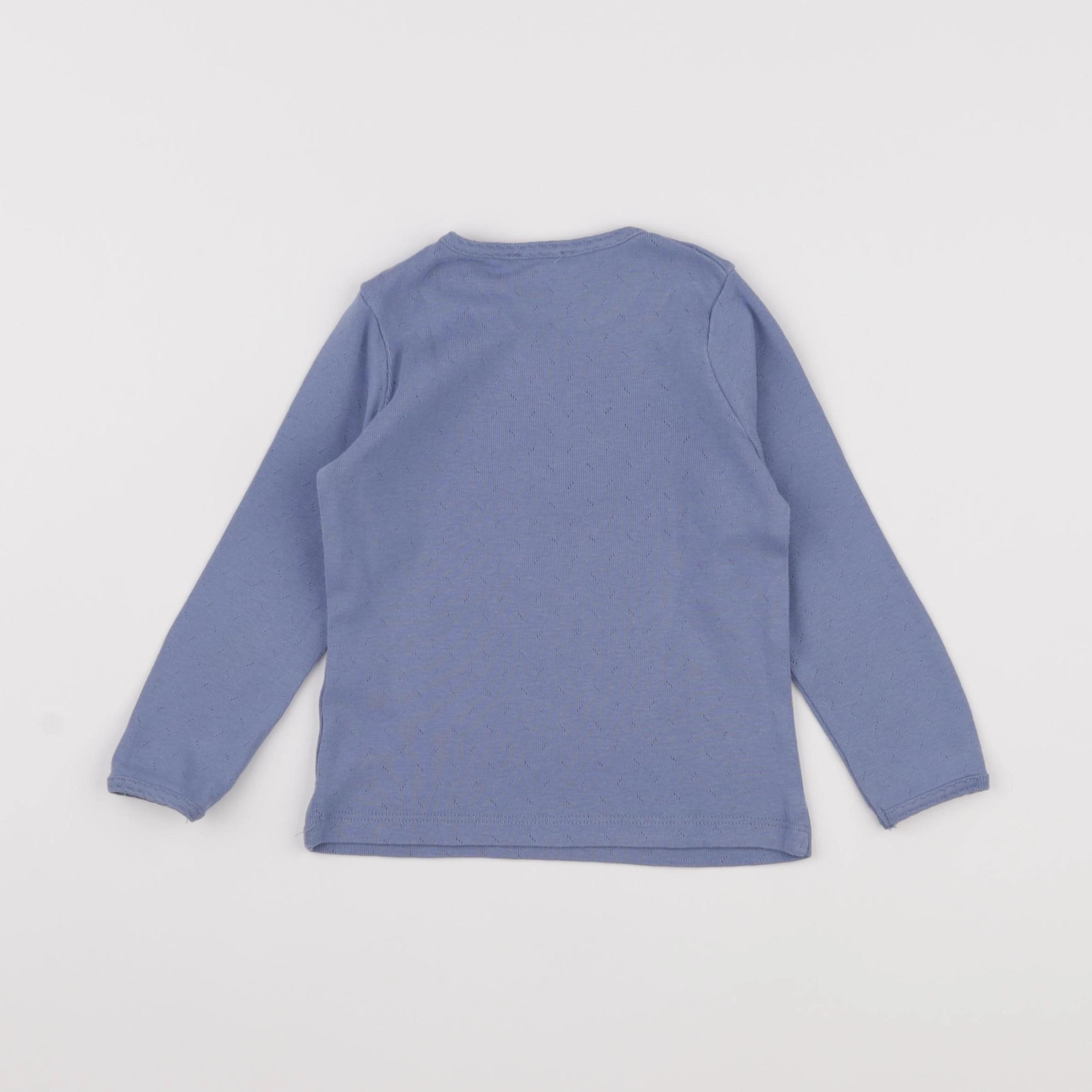 Little Cigogne - maillot de corps bleu - 3 ans