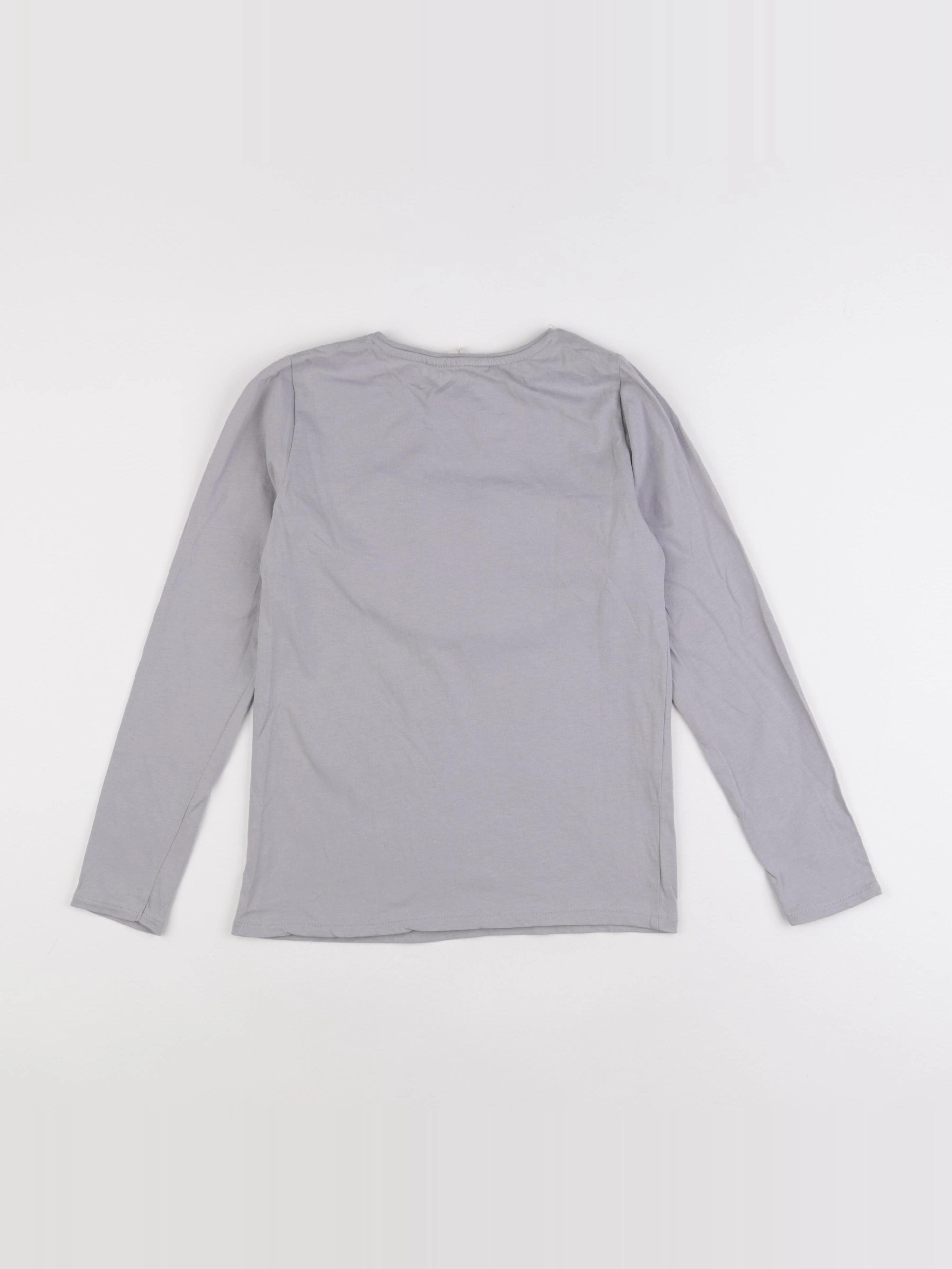 Mango - tee-shirt gris - 9/10 ans