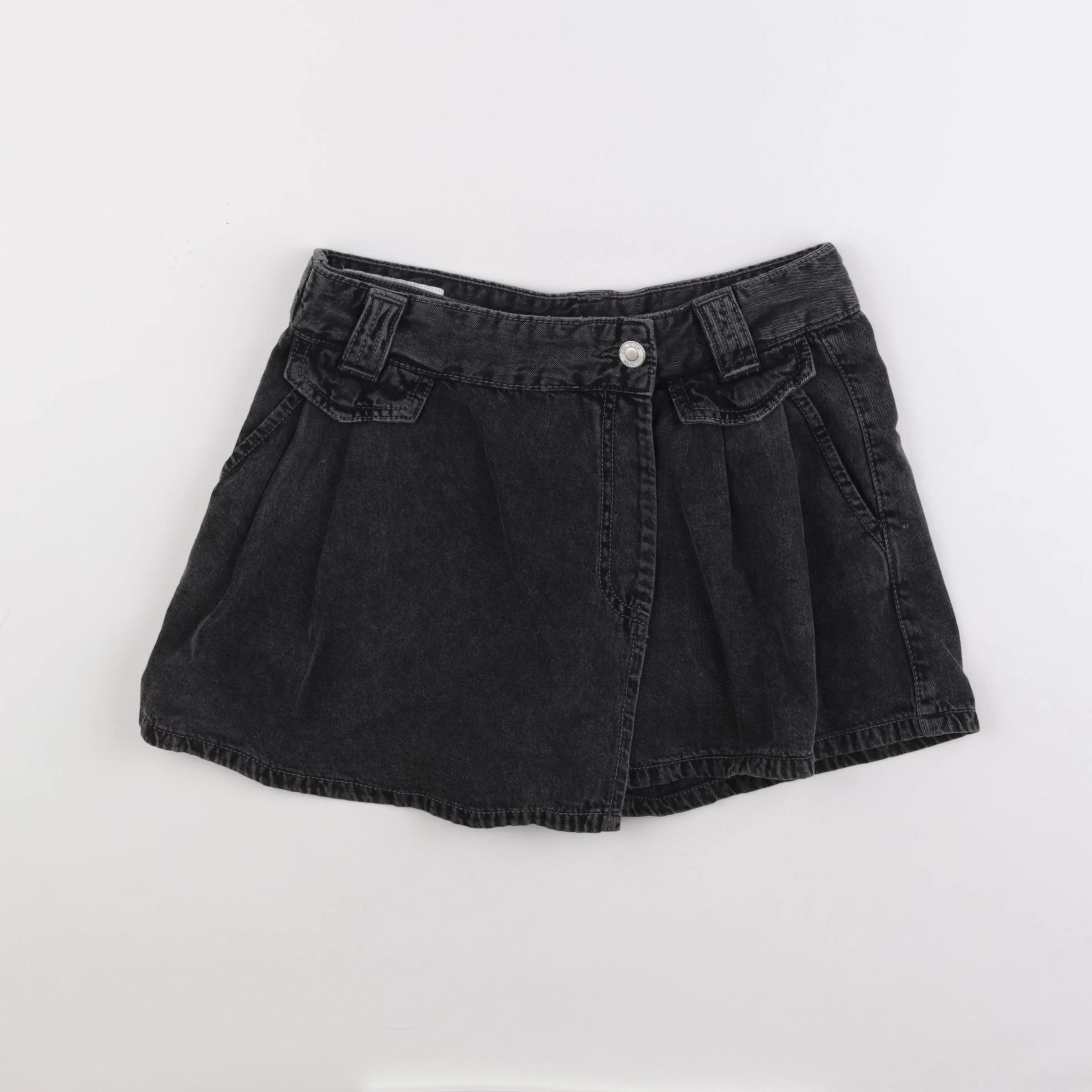 Zara - jupe short gris - 13/14 ans