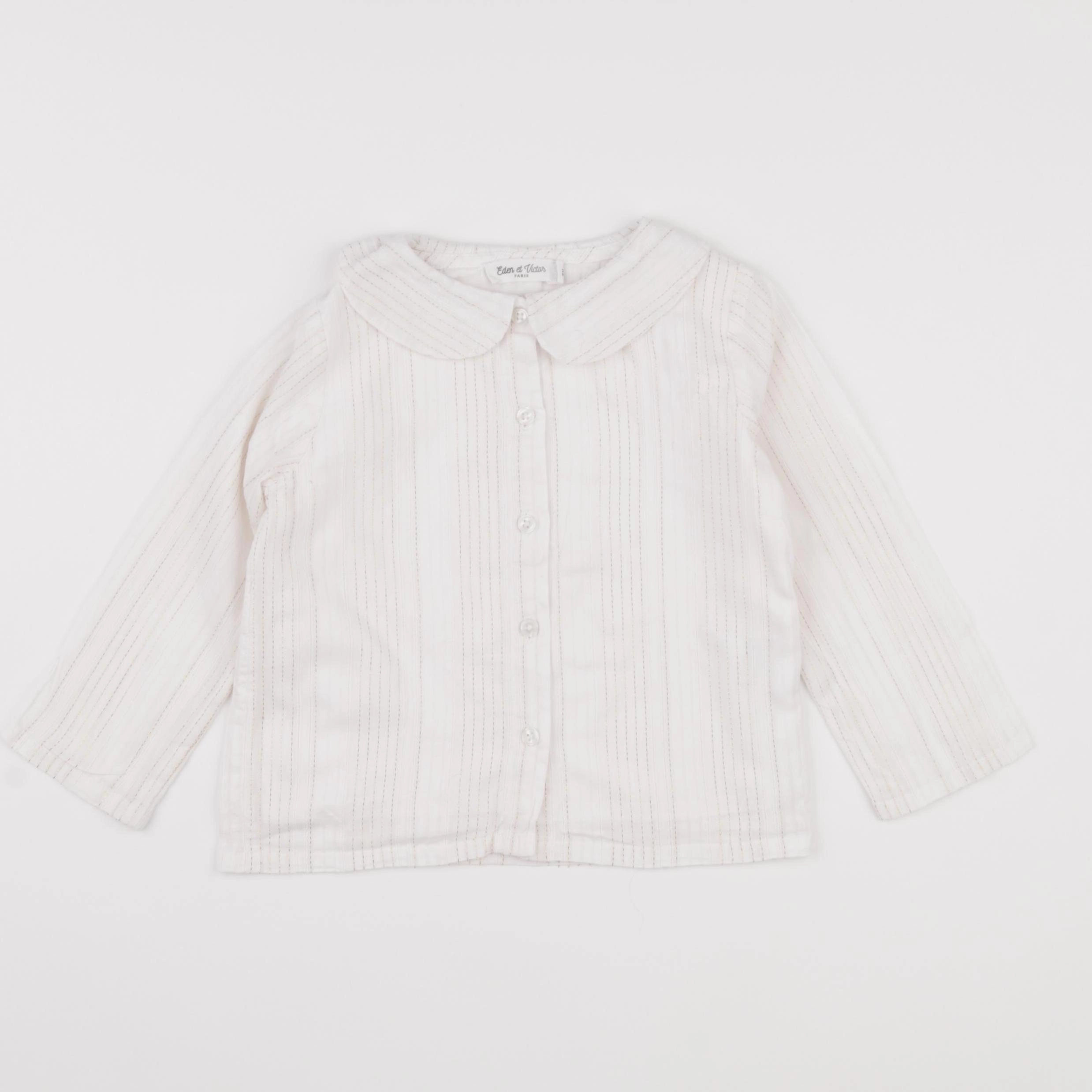 Eden & Victor - blouse or, blanc - 3 ans