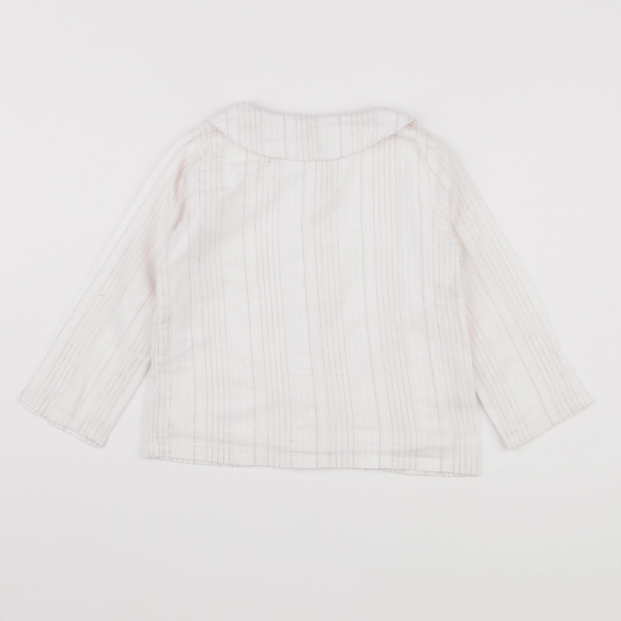 Eden & Victor - blouse or, blanc - 3 ans