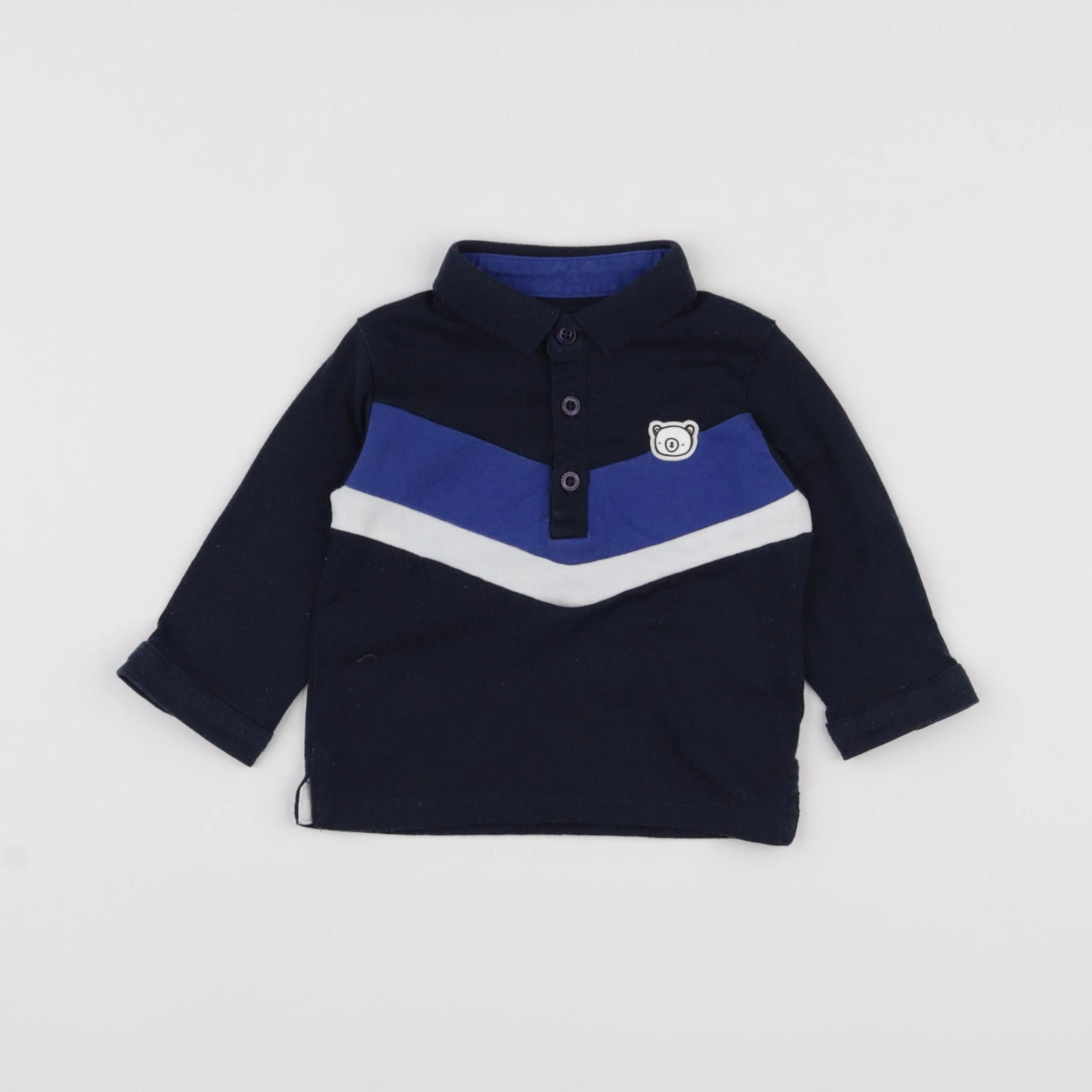 Vertbaudet - tee-shirt bleu - 6 mois