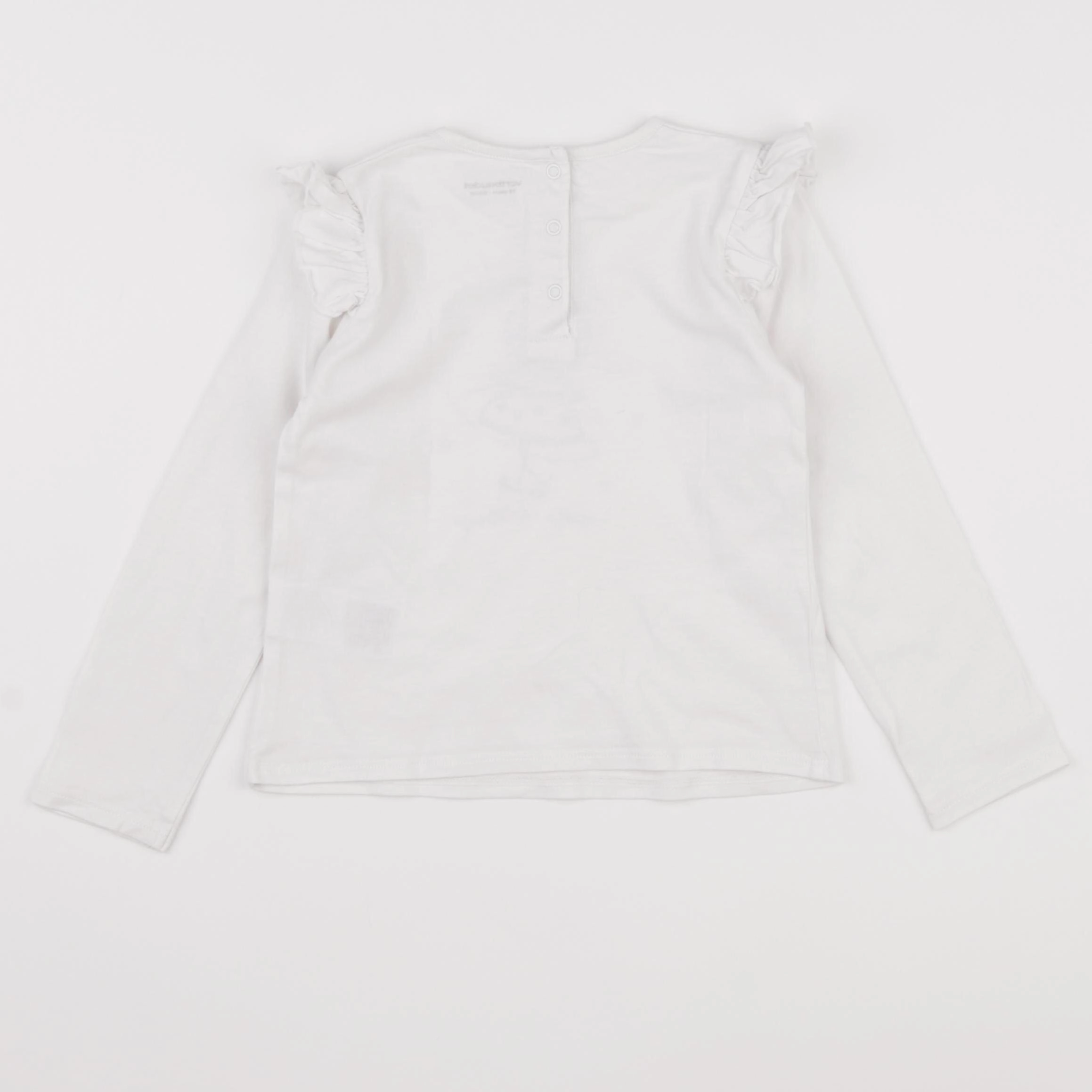 Vertbaudet - tee-shirt blanc - 36 mois