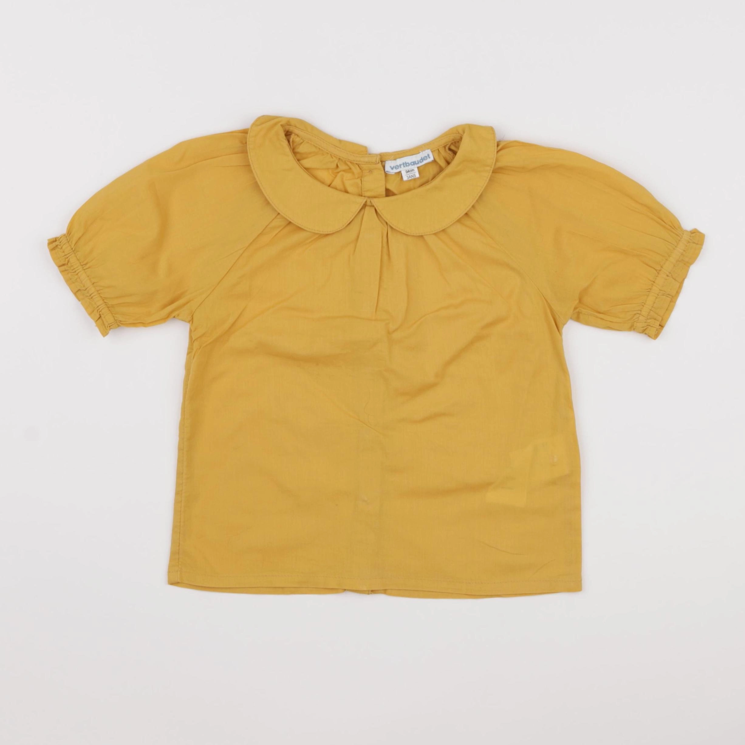 Vertbaudet - blouse jaune - 3 ans