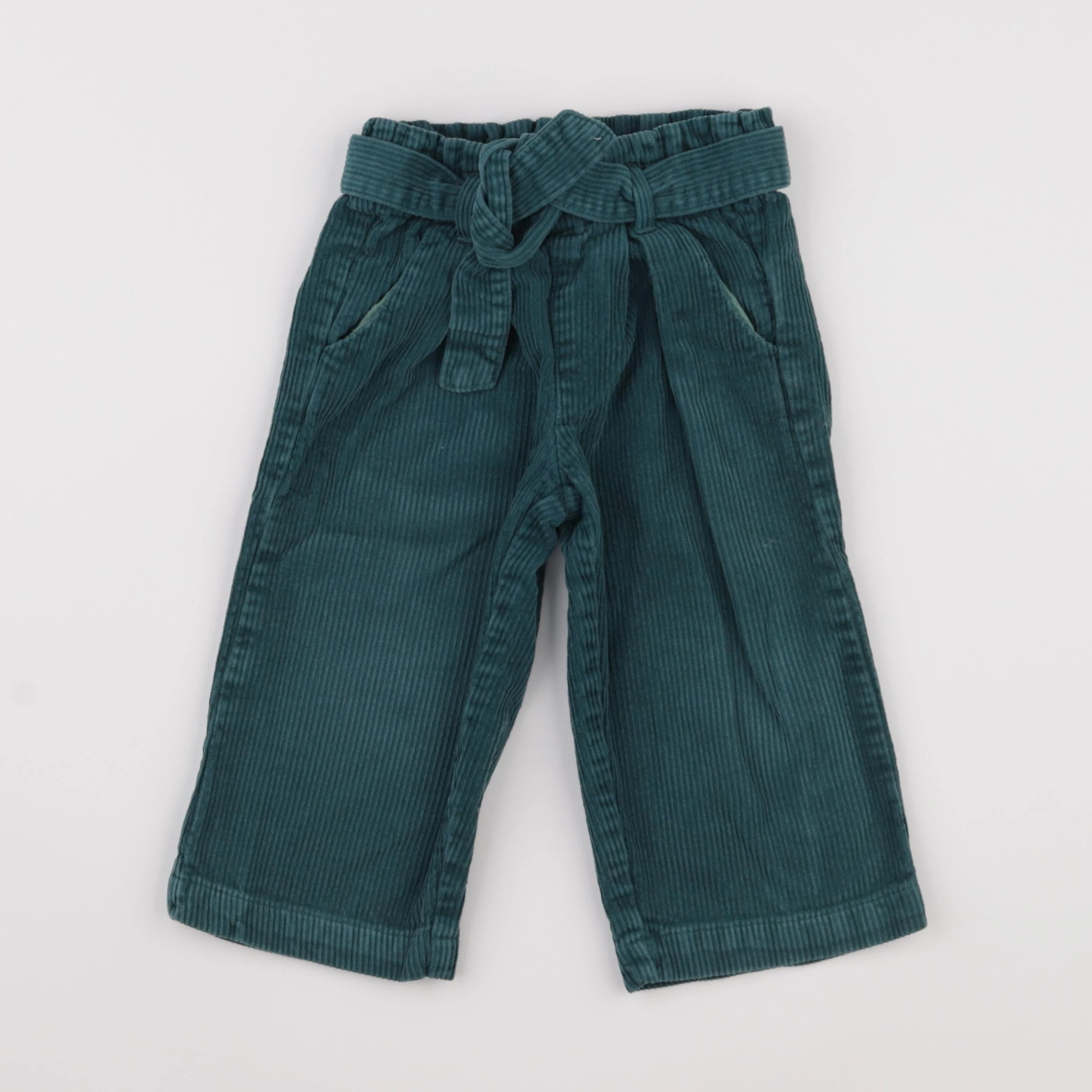 Vertbaudet - pantalon vert - 3 ans