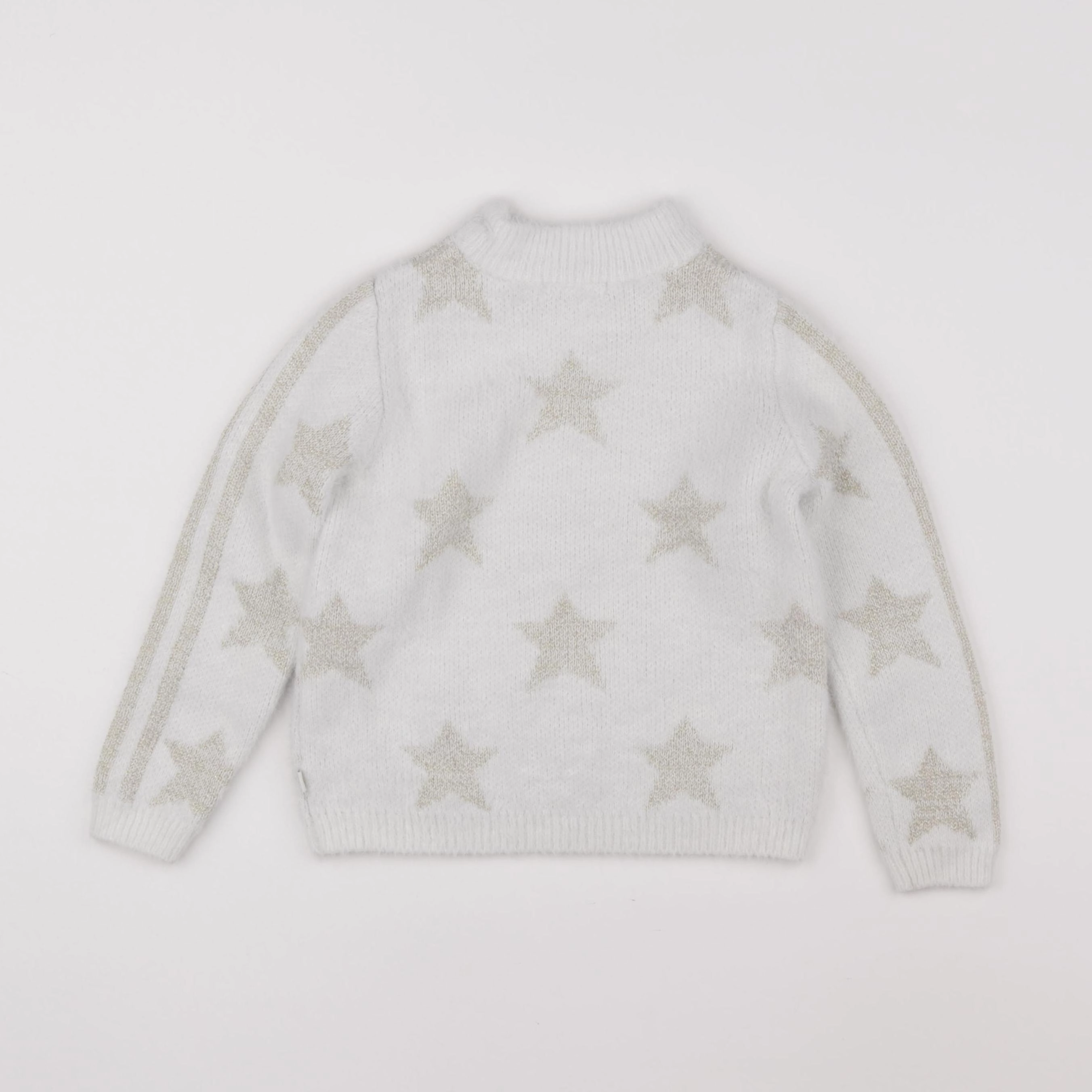 Okaidi - pull blanc, or - 5 ans