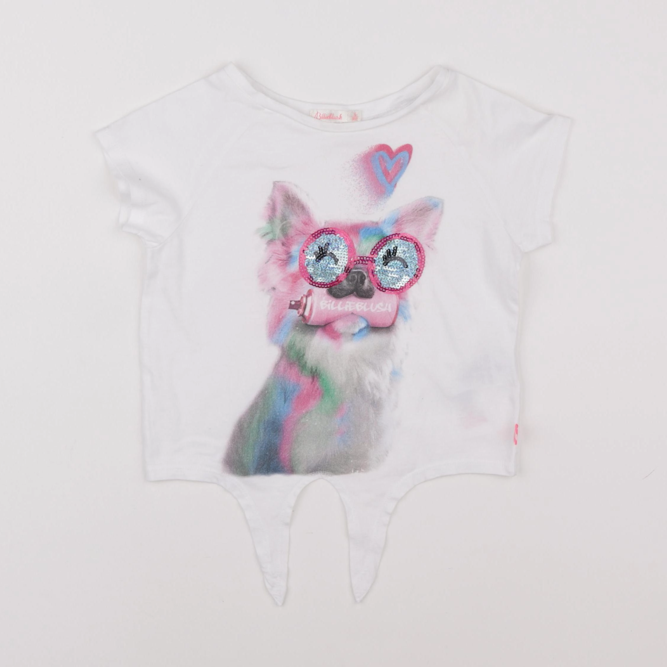 Billie Blush - tee-shirt blanc - 4 ans