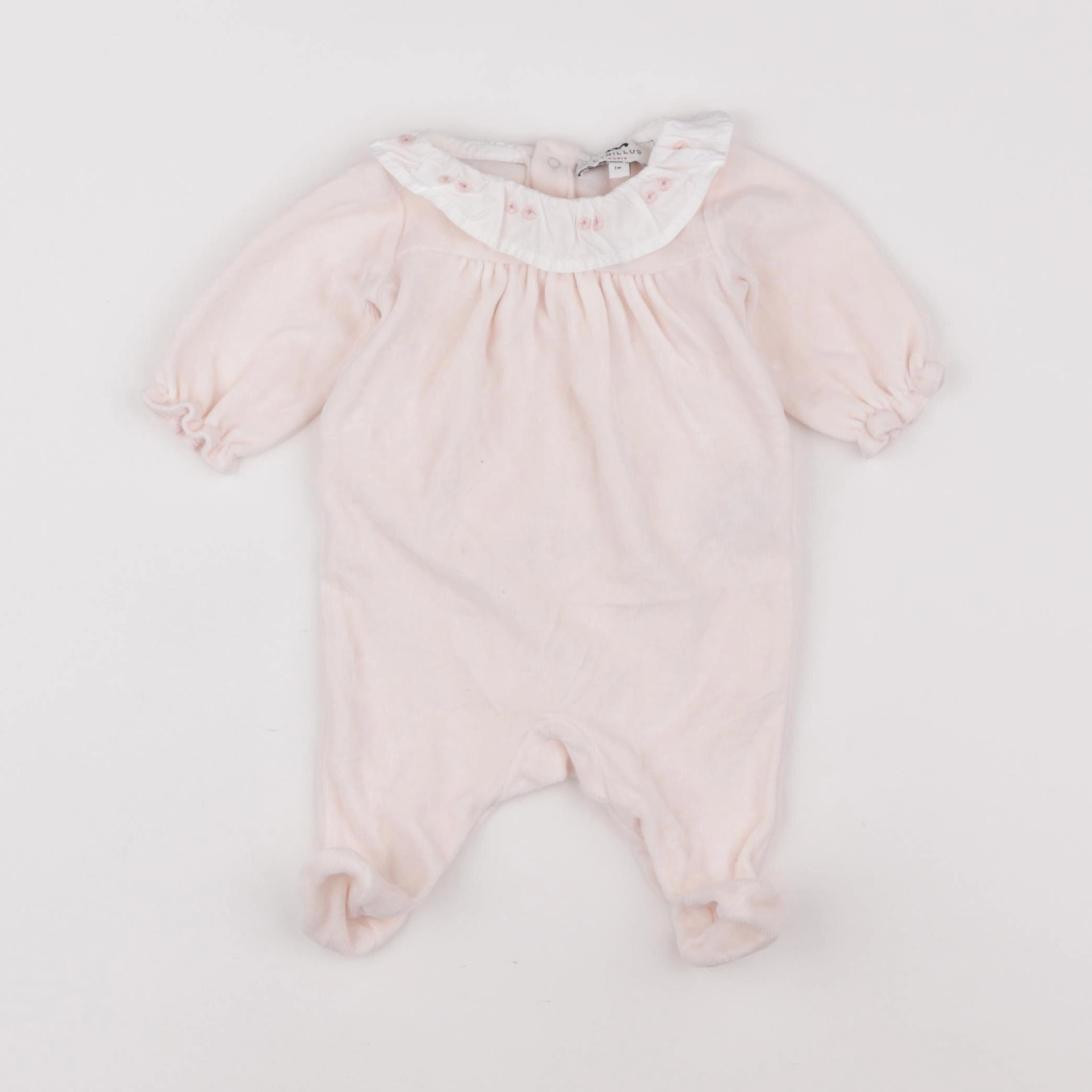 Cyrillus - pyjama velours rose - 1 mois