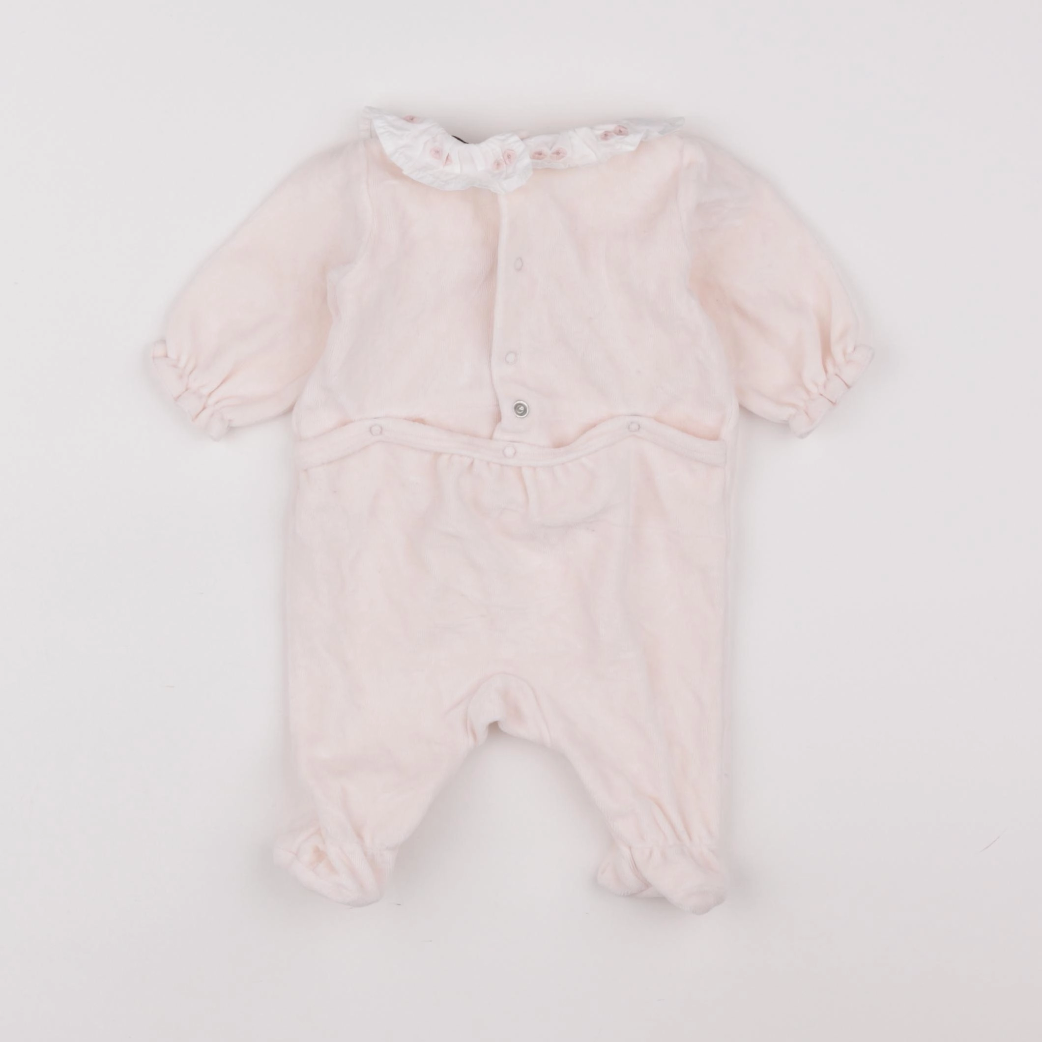 Cyrillus - pyjama velours rose - 1 mois