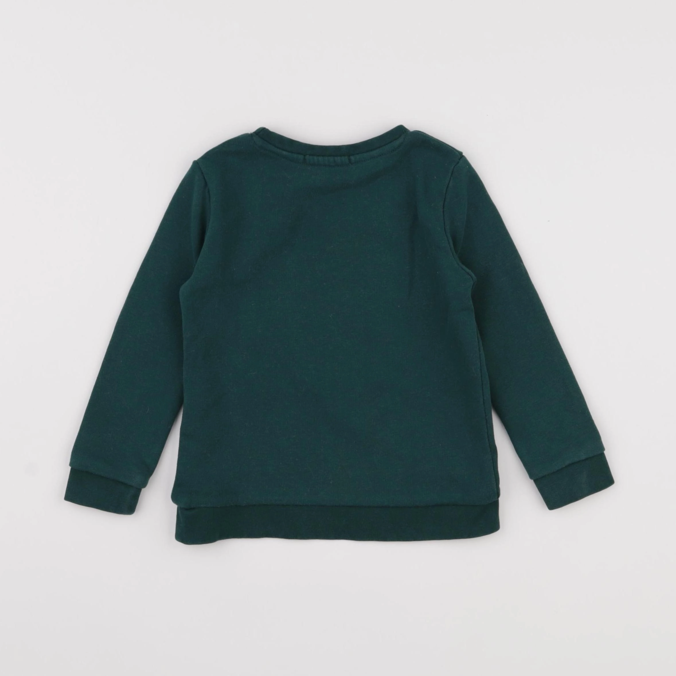 Vertbaudet - sweat vert - 3 ans