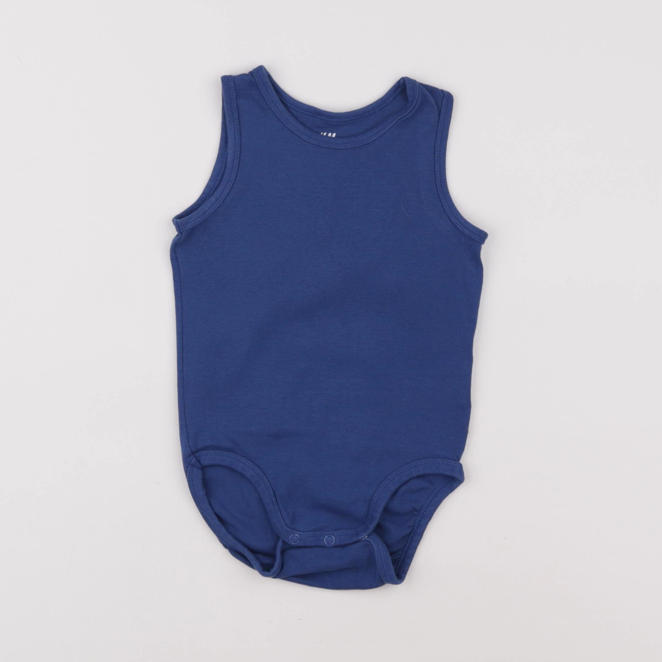 H&M - body bleu - 12/18 mois