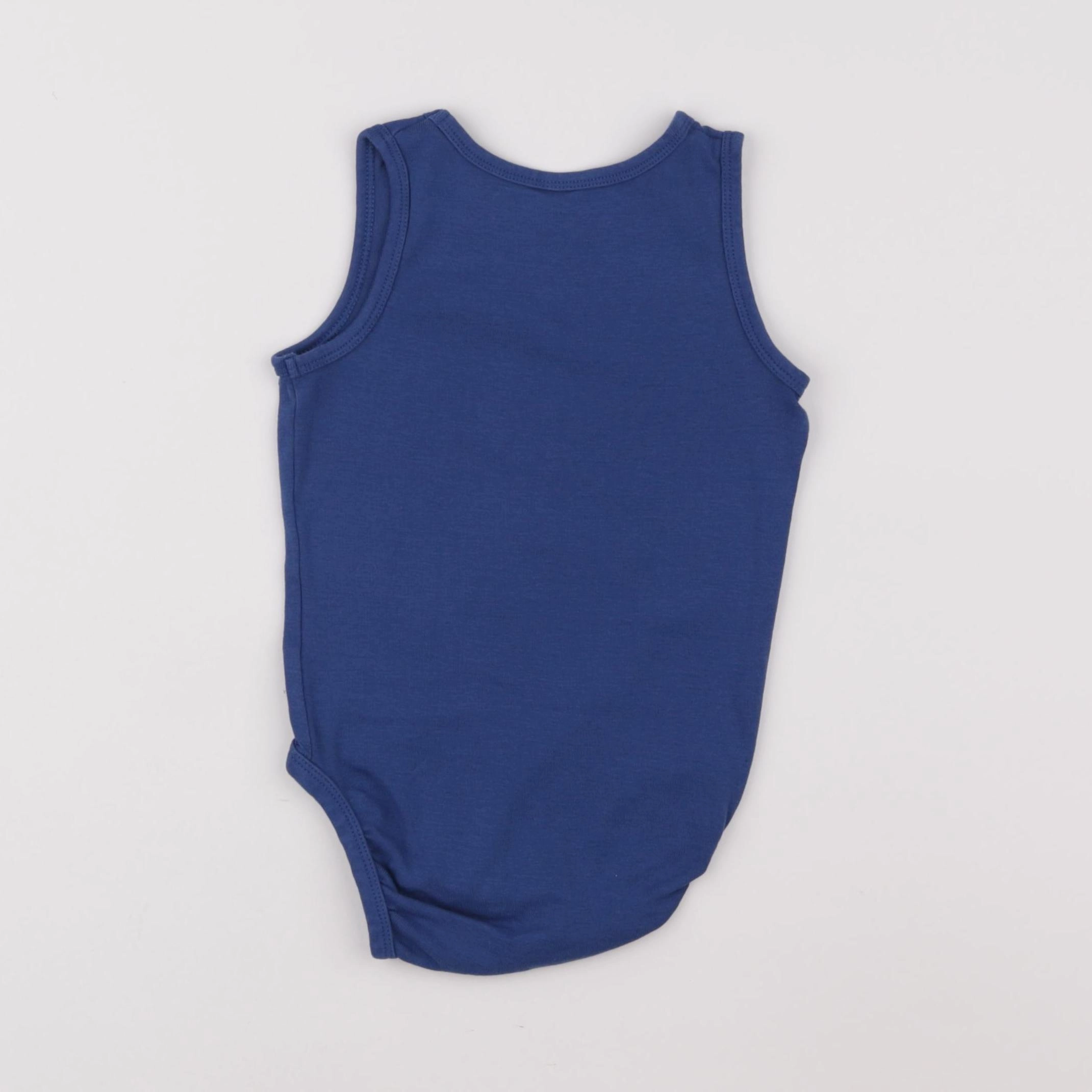 H&M - body bleu - 12/18 mois