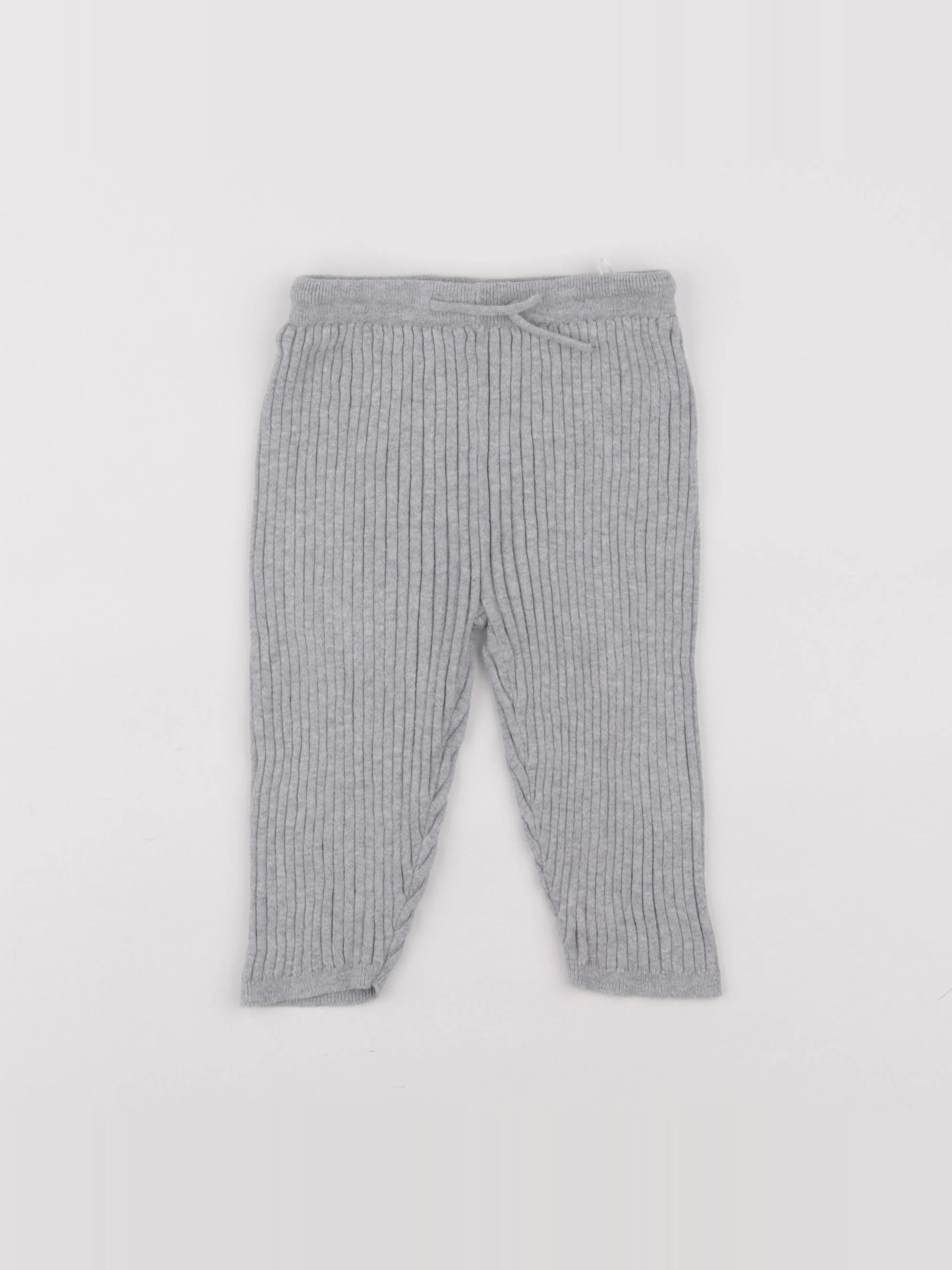 H&M - legging gris - 9/12 mois