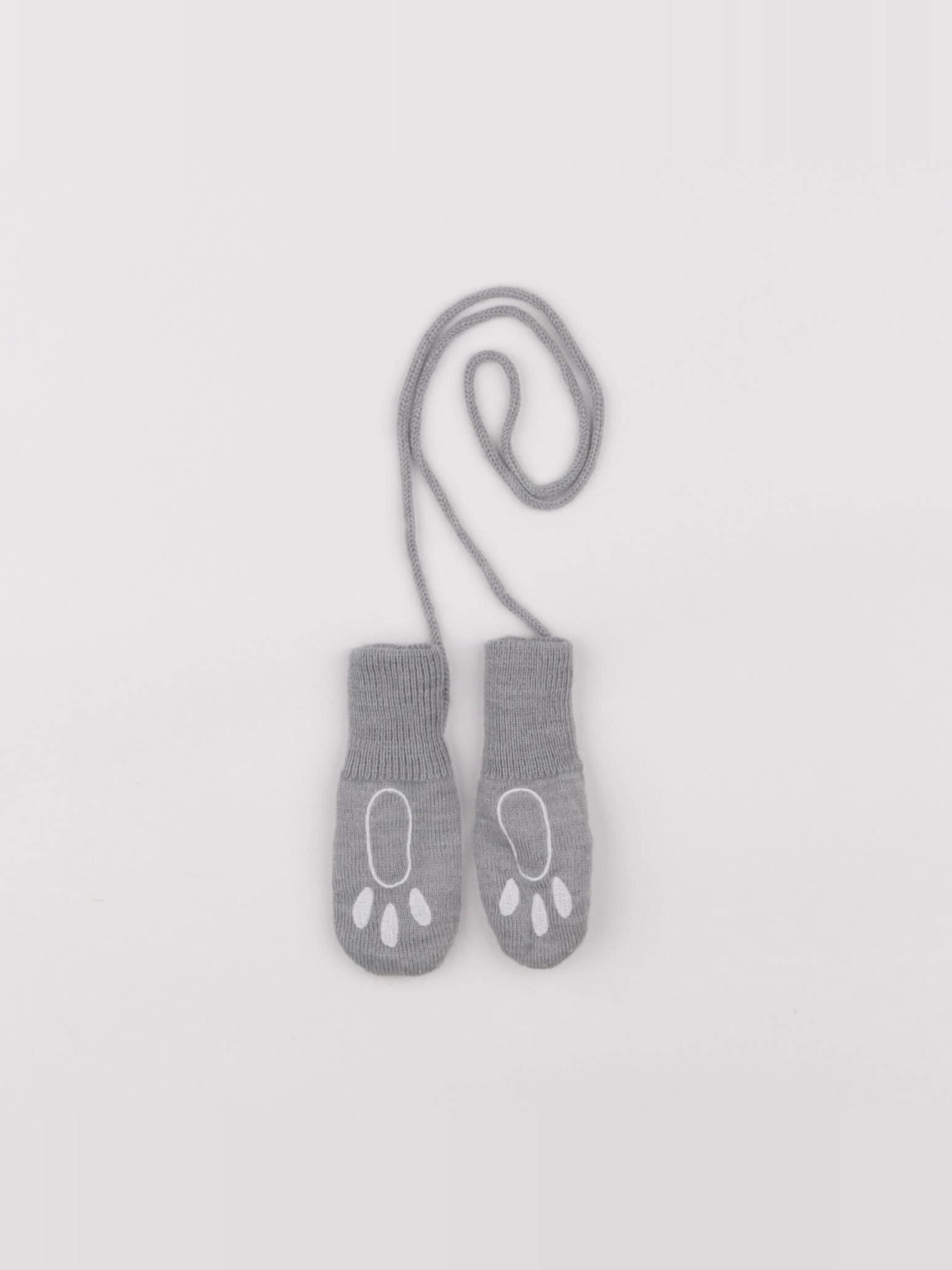 Petit Bateau - moufles gris - 6/12 mois