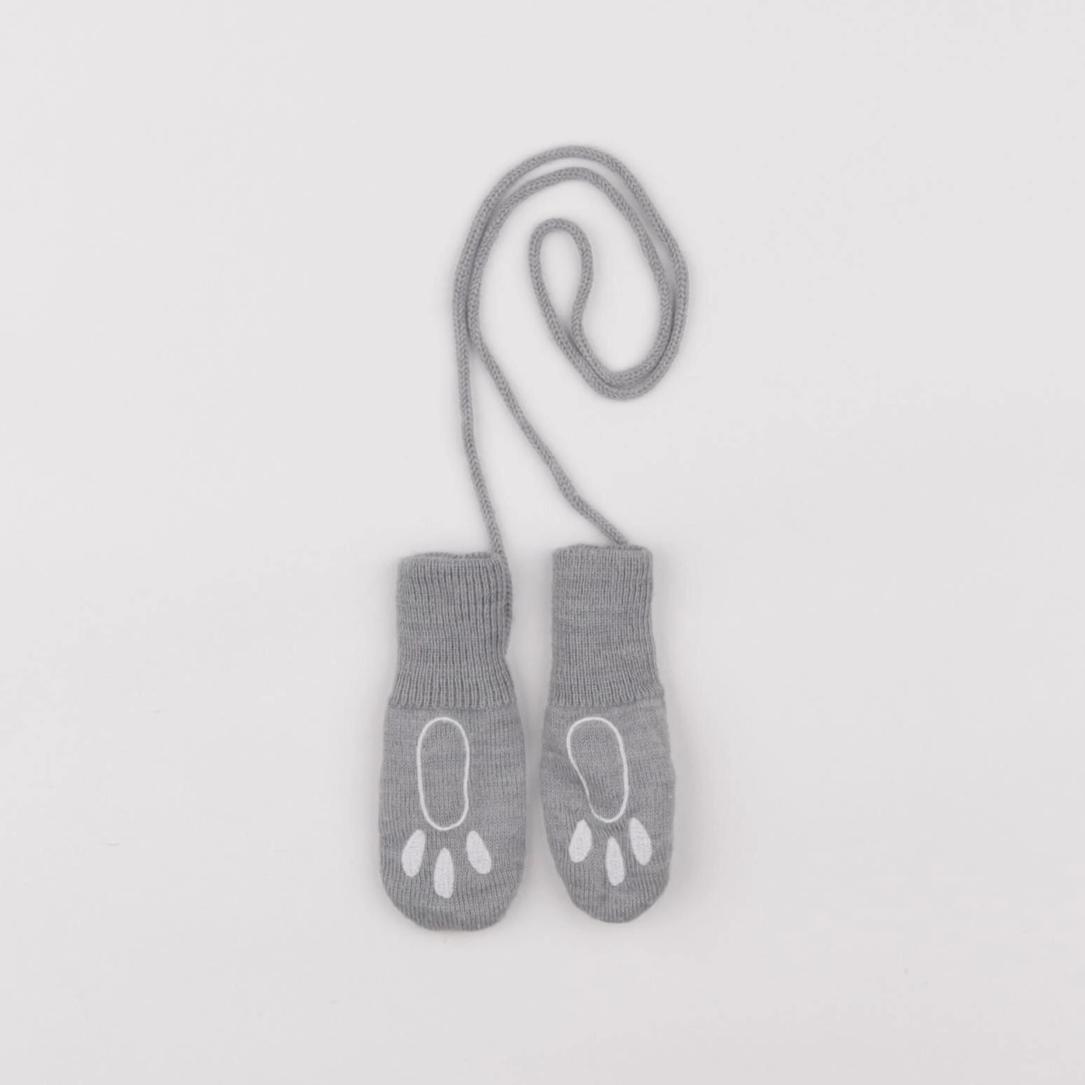 Petit Bateau - moufles gris - 6/12 mois