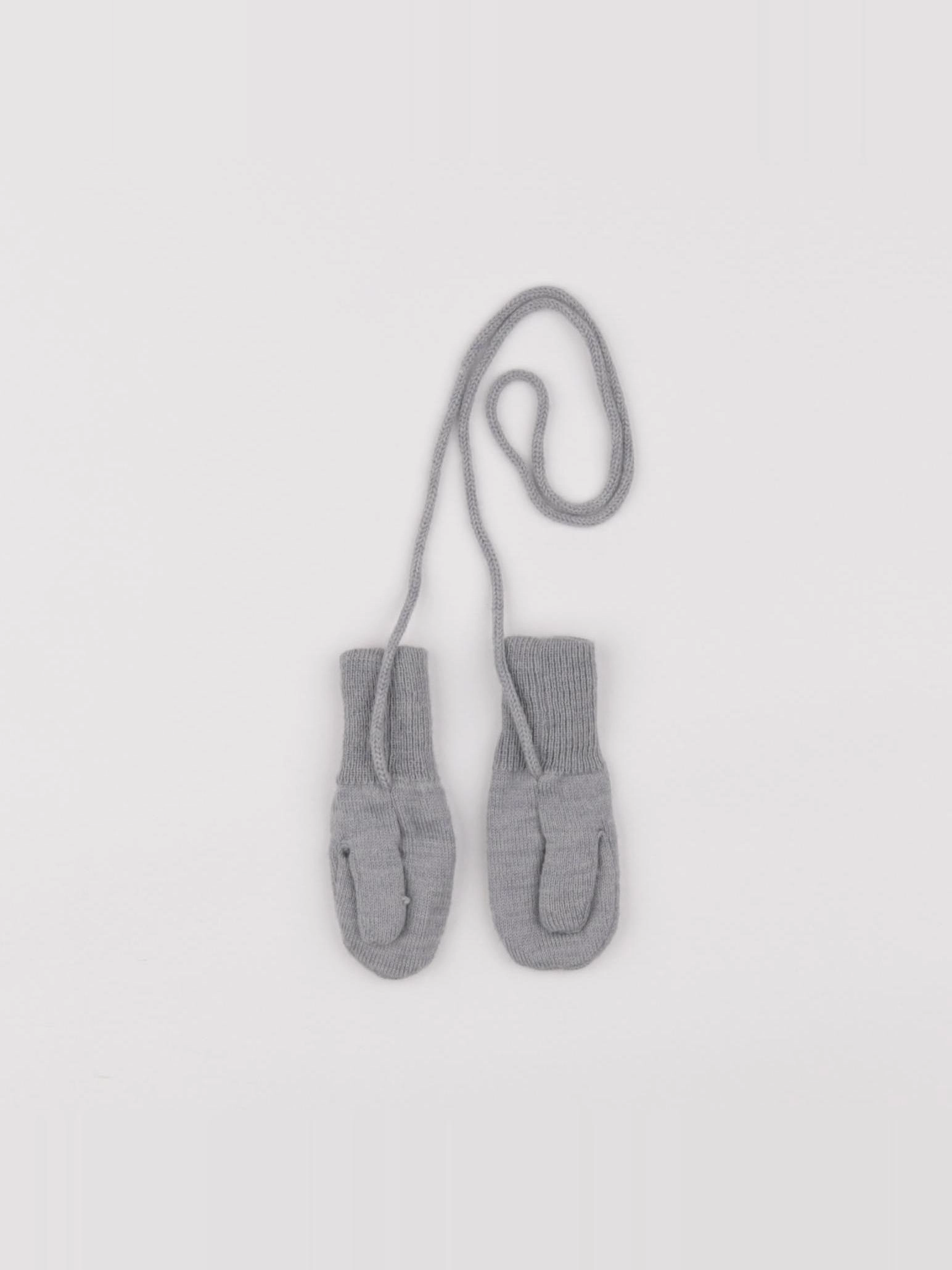 Petit Bateau - moufles gris - 6/12 mois