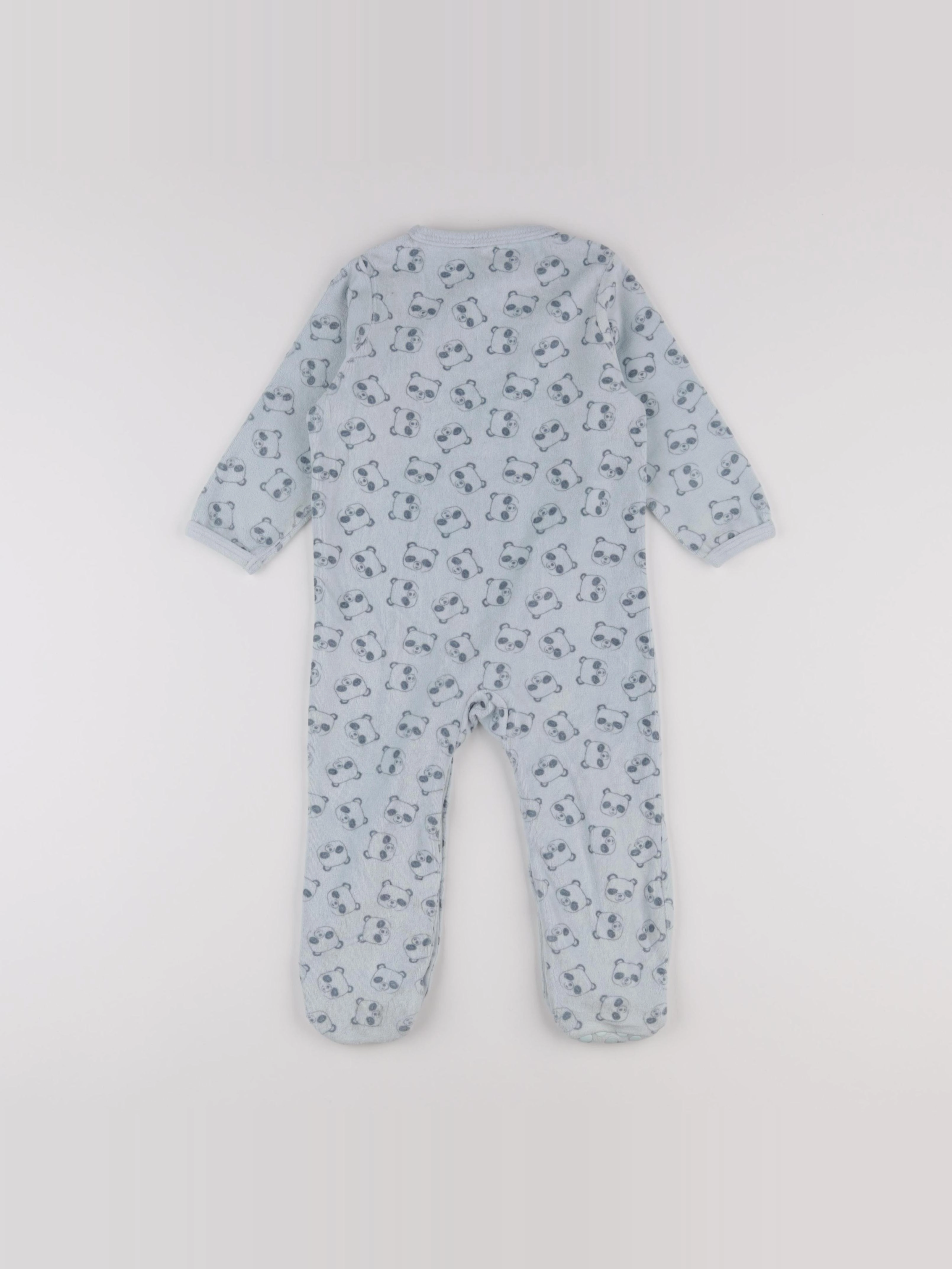 Vertbaudet - pyjama velours bleu - 2 ans