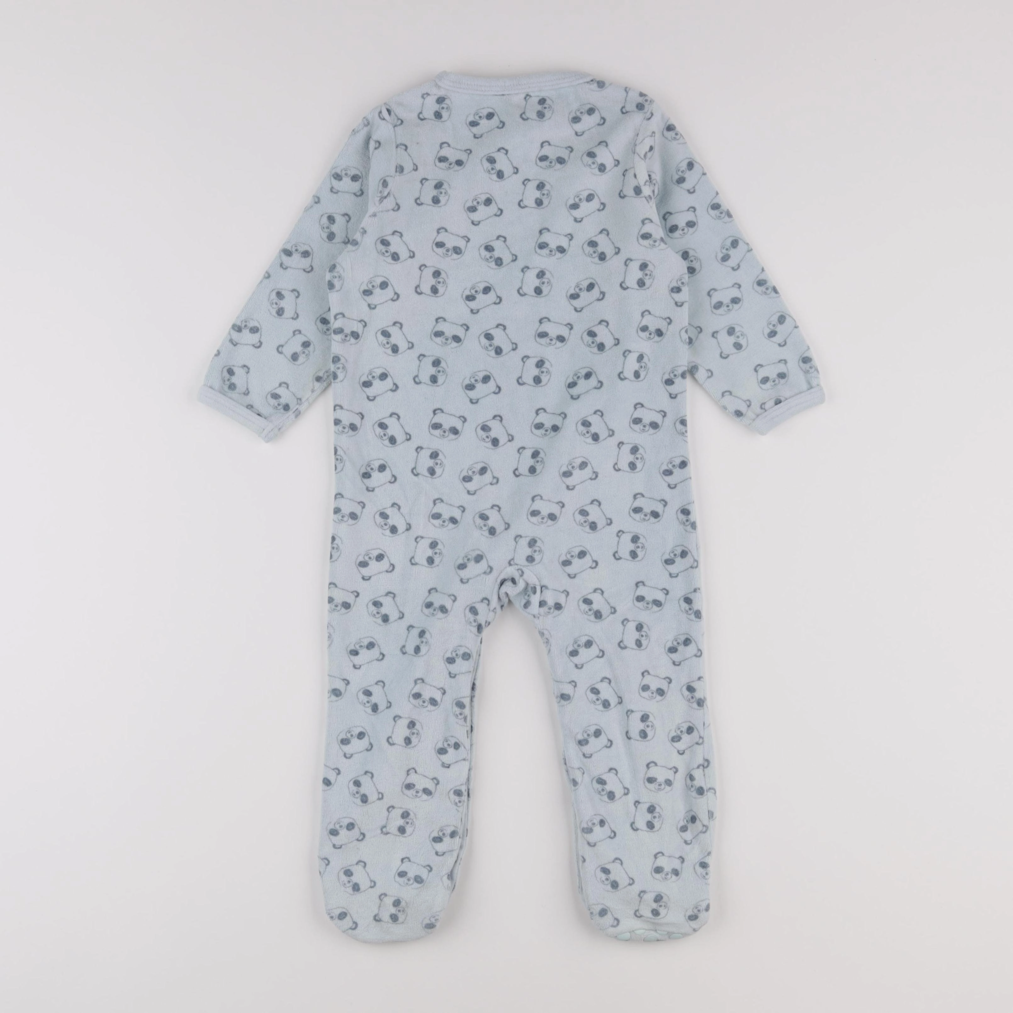 Vertbaudet - pyjama velours bleu - 2 ans