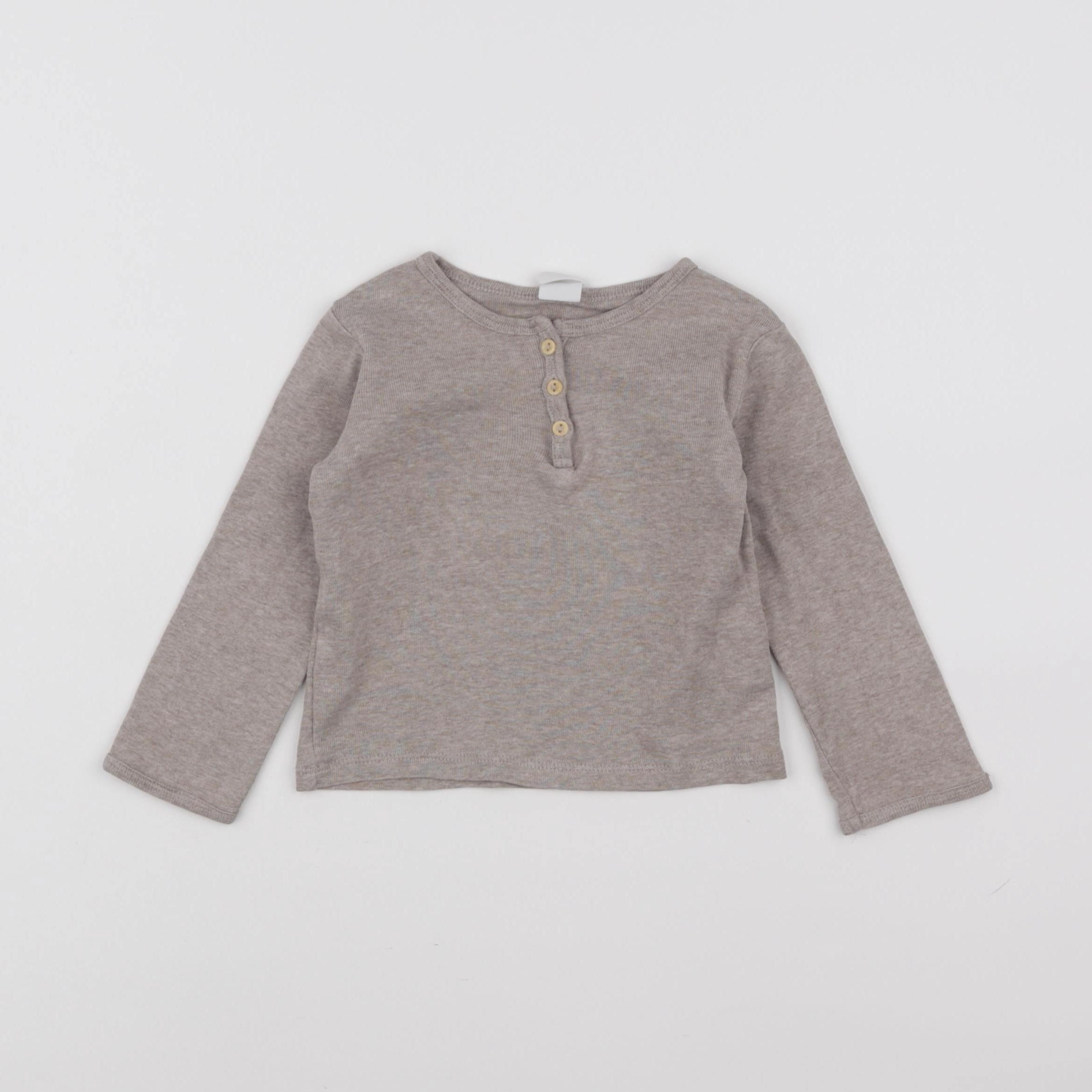 H&M - tee-shirt marron - 9/12 mois