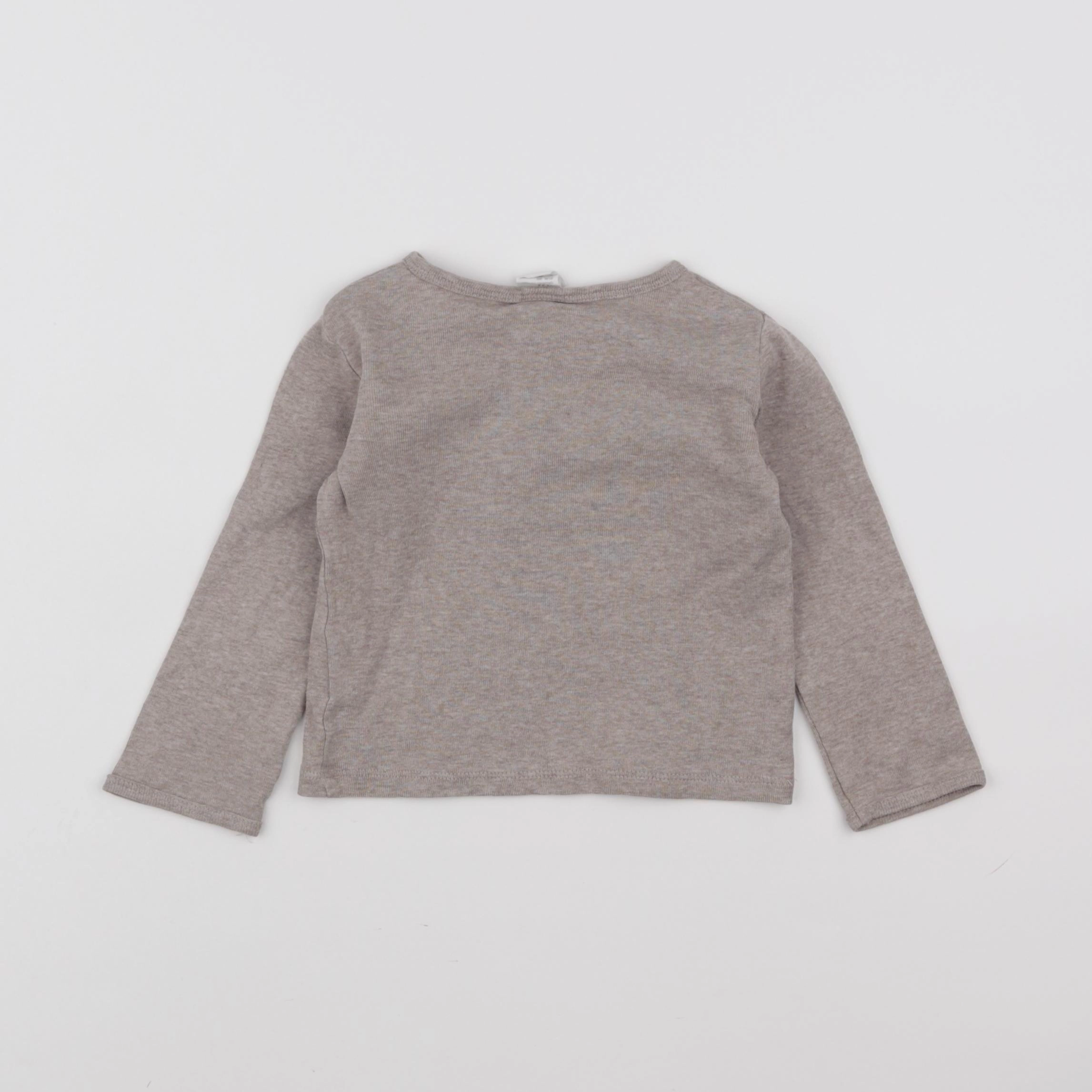 H&M - tee-shirt marron - 9/12 mois