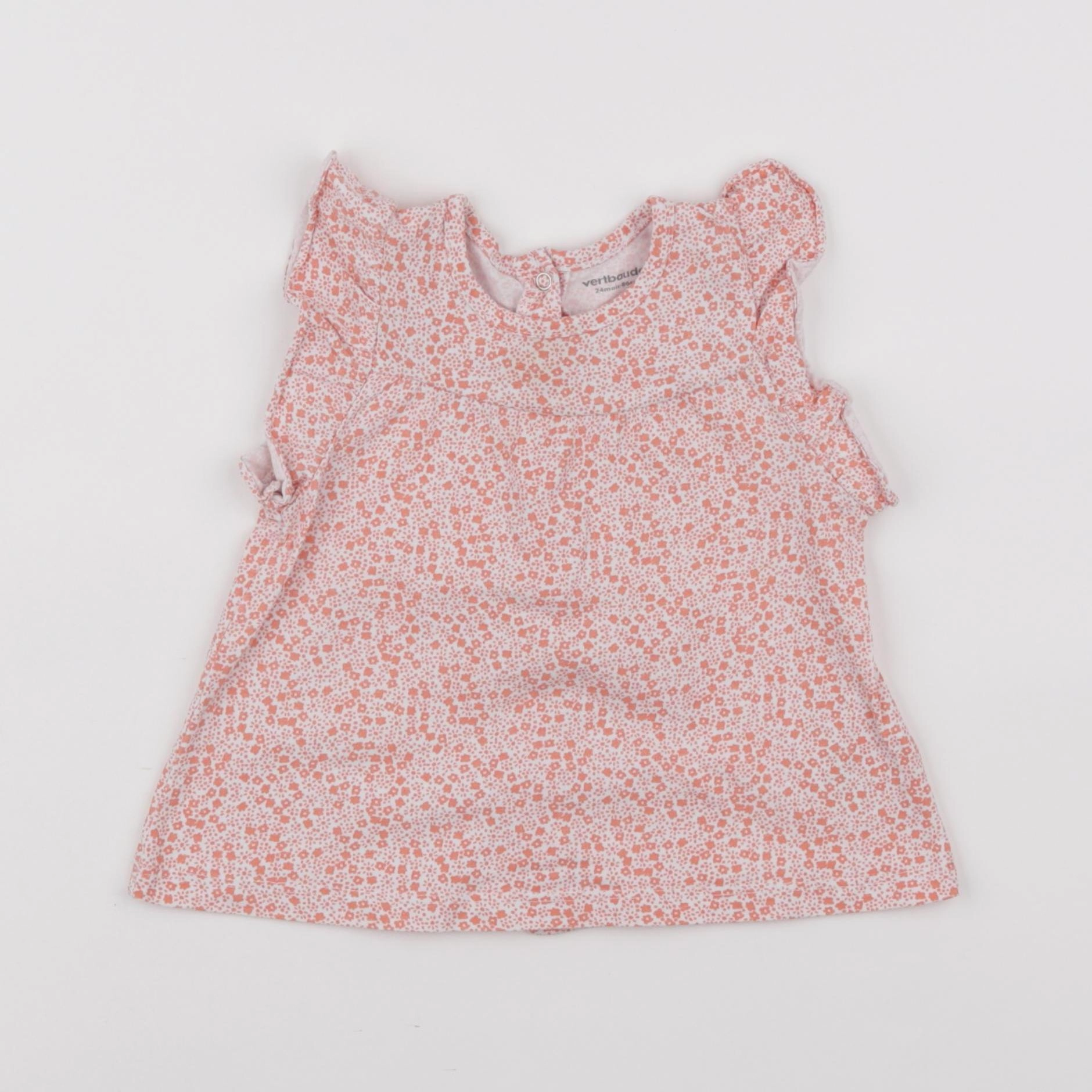 Vertbaudet - tee-shirt orange - 24 mois