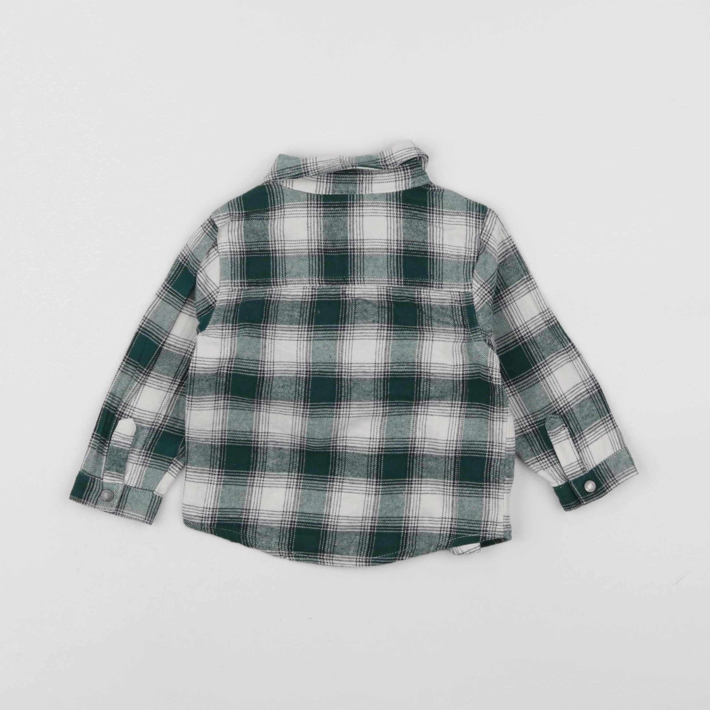 Vertbaudet - chemise vert - 12 mois