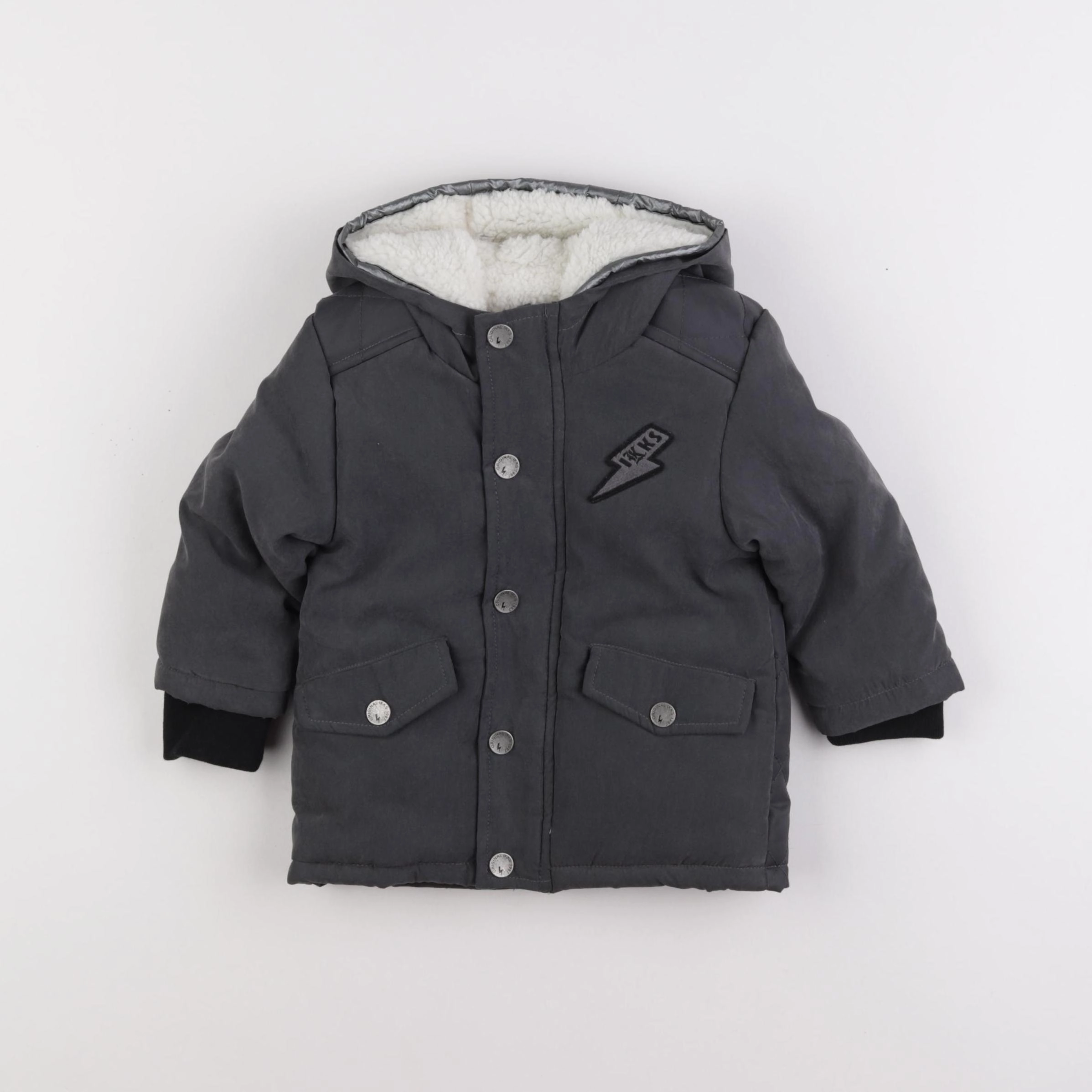IKKS - manteau gris - 12 mois