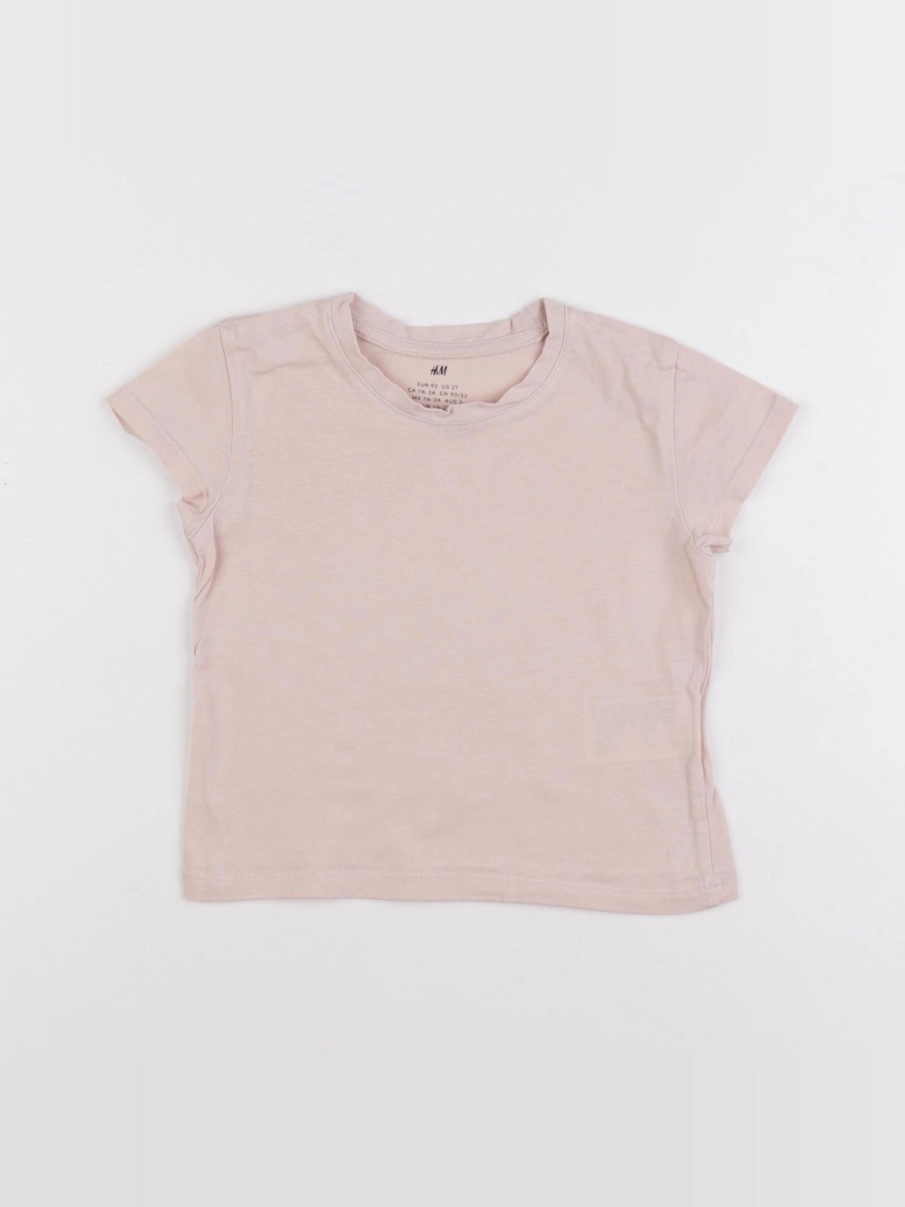 H&M - tee-shirt rose - 18/24 mois