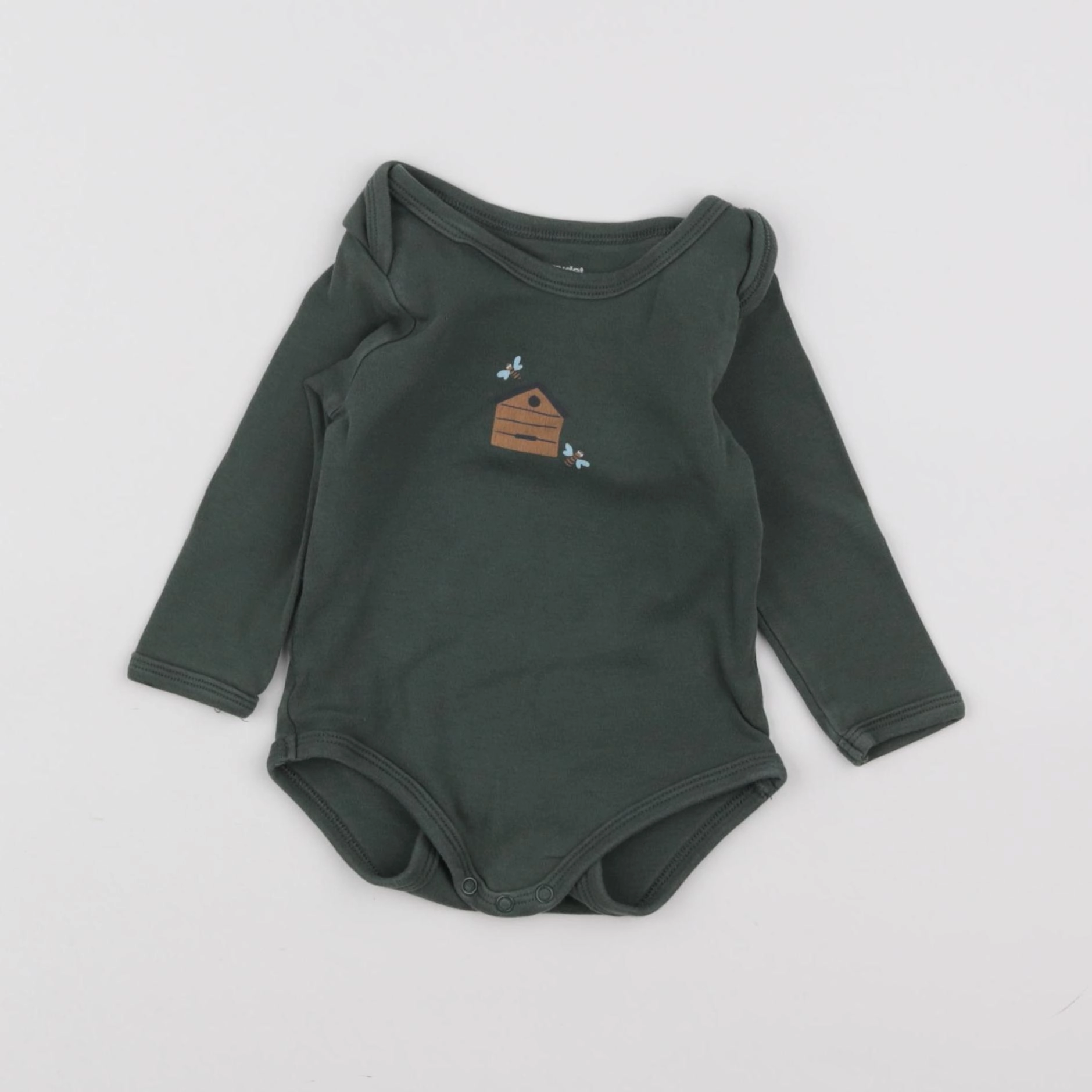 Vertbaudet - body vert - 12 mois