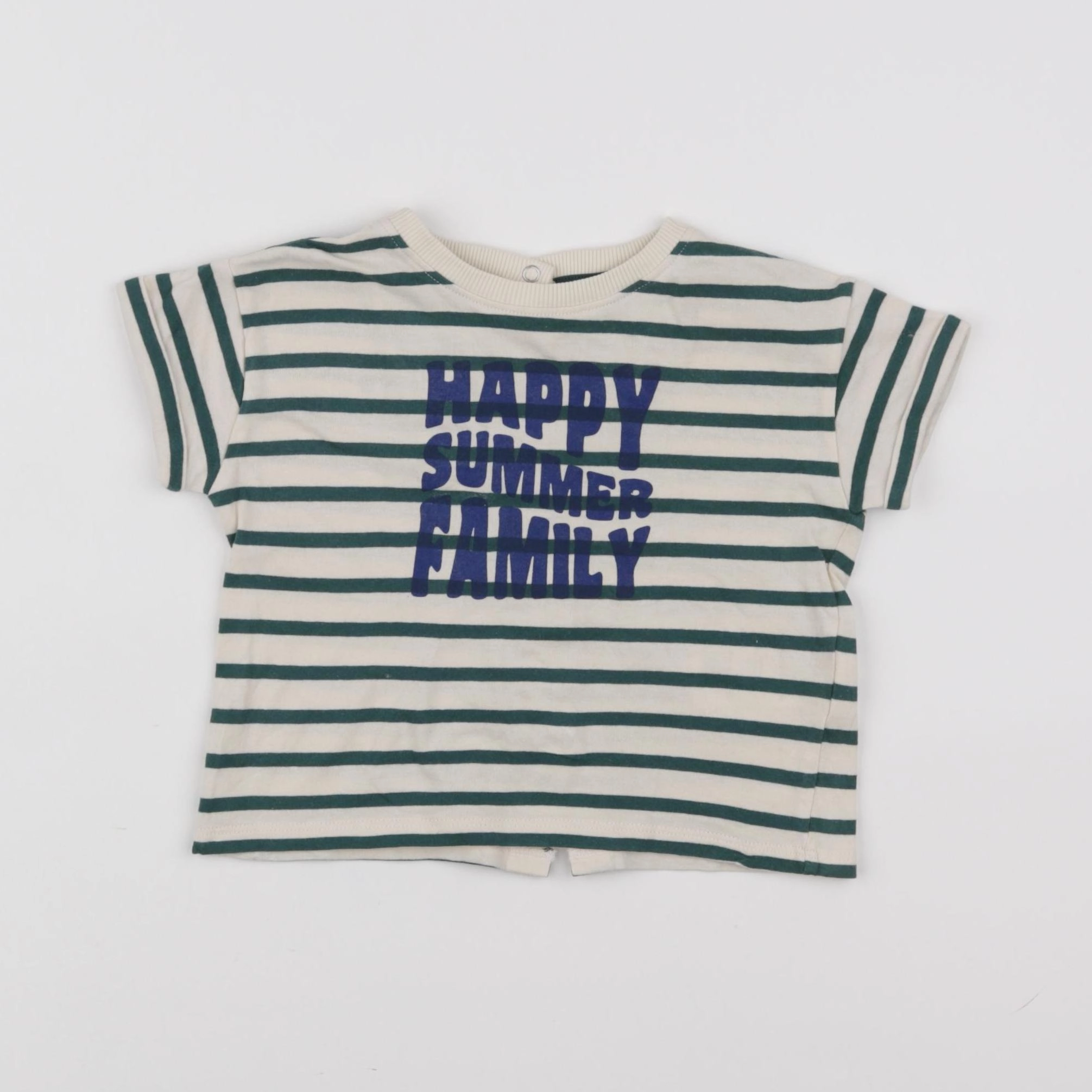 Vertbaudet - tee-shirt vert - 9 mois