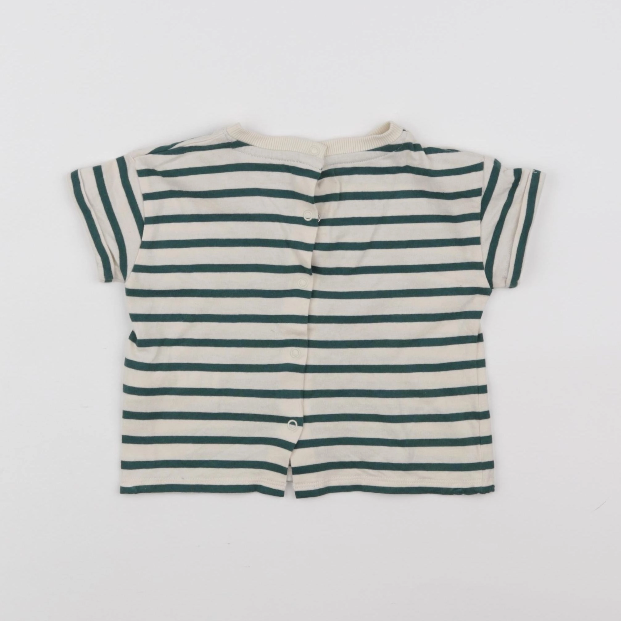 Vertbaudet - tee-shirt vert - 9 mois